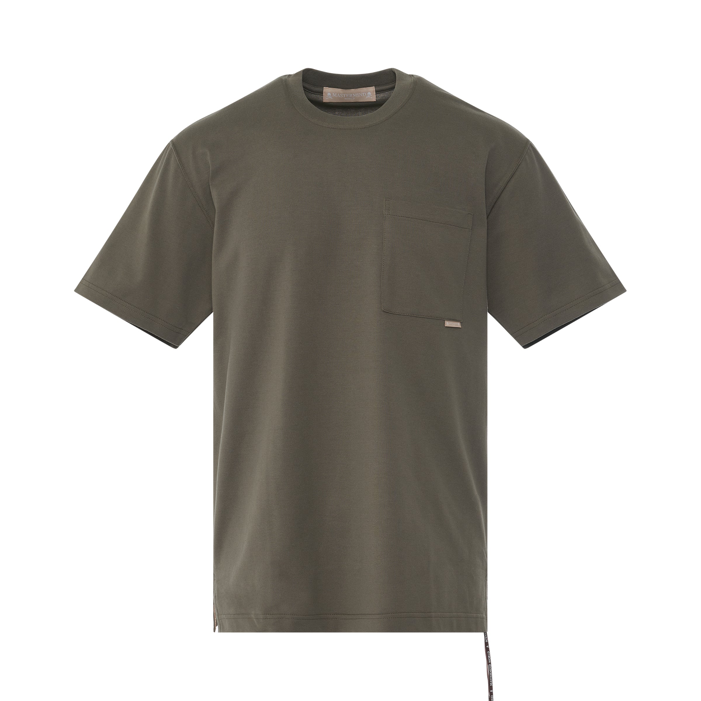 Wanted Print T-Shirt in Olive