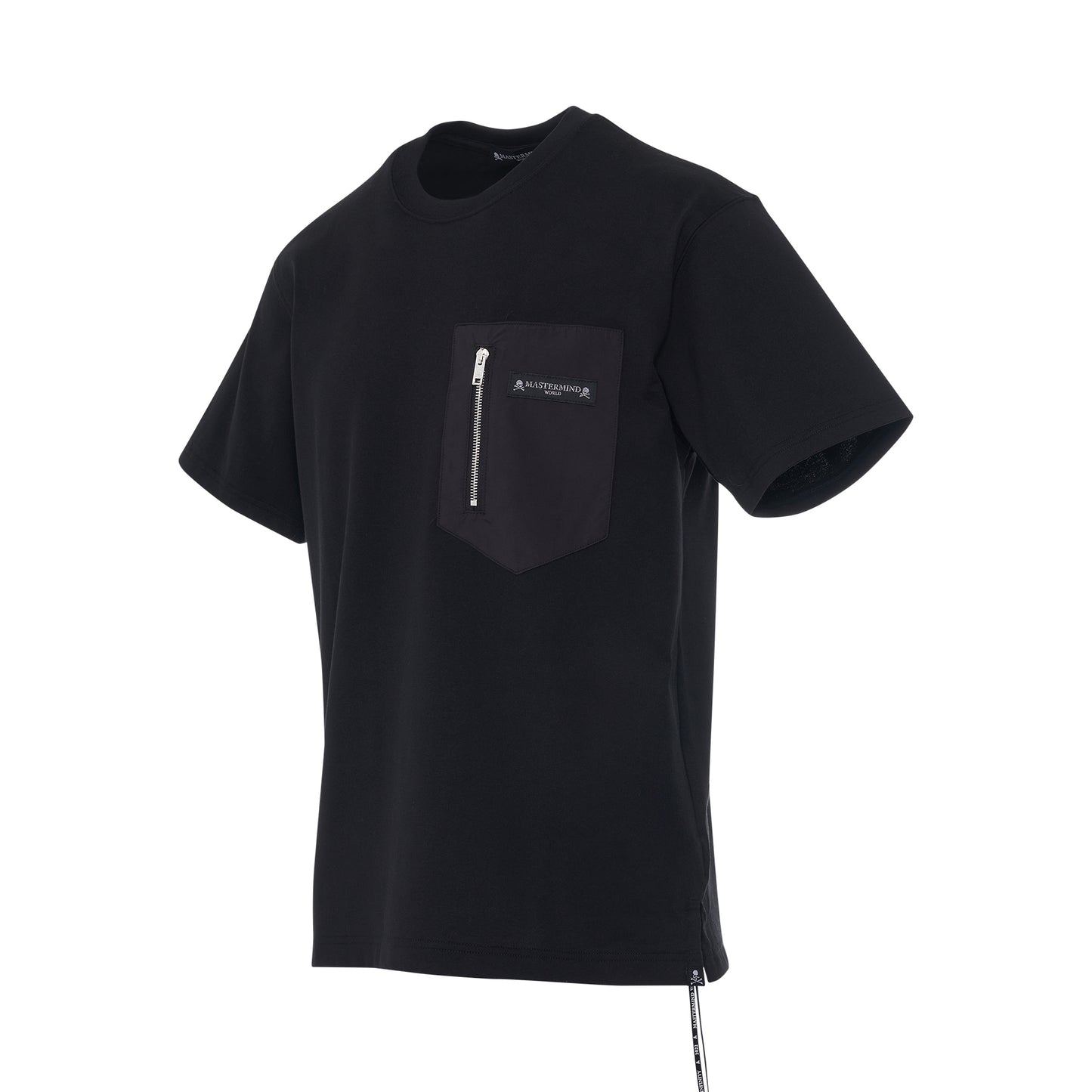 Zip Pocket T-Shirt in Black