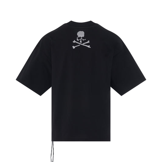 Reflective Skull Boxy Fit T-Shirt in Black