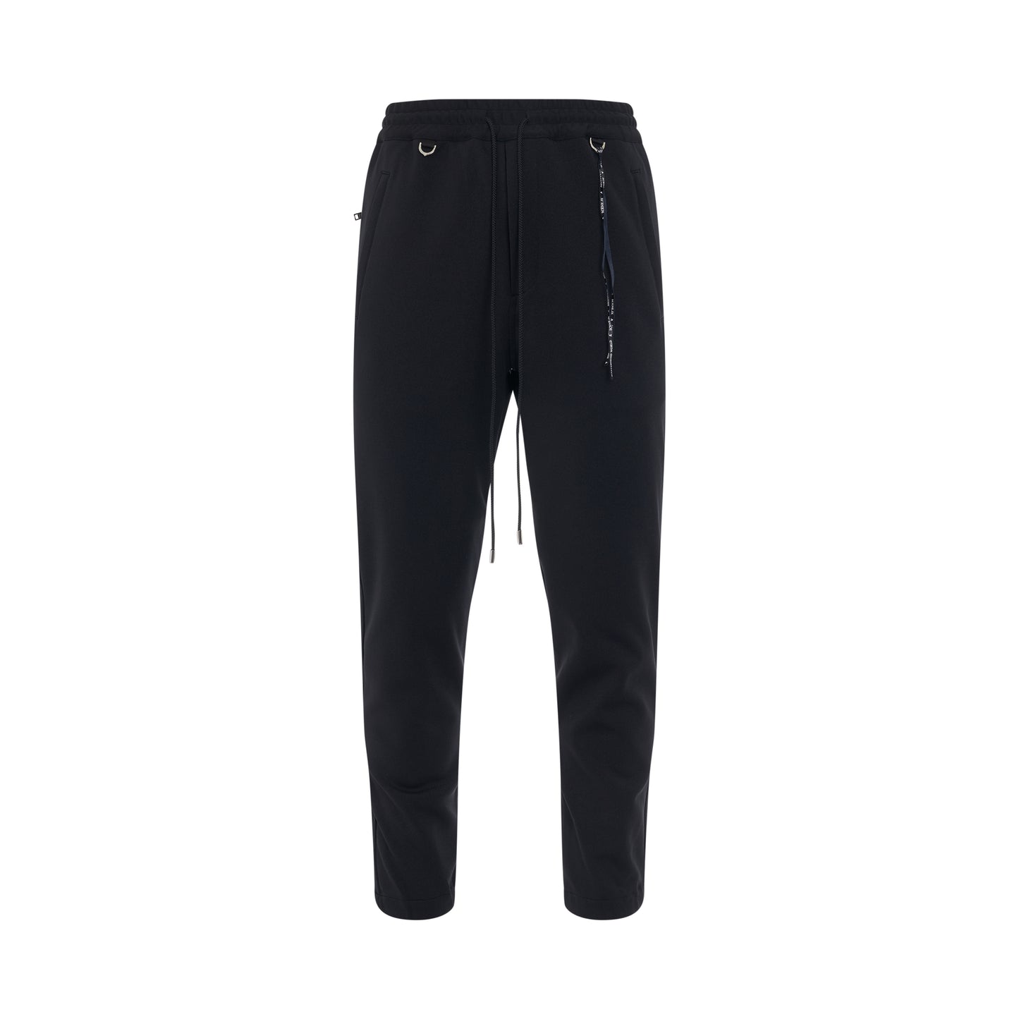 Patch Pocket Track Pants in Black