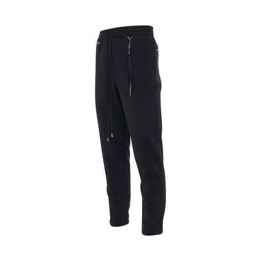 Patch Pocket Track Pants in Black