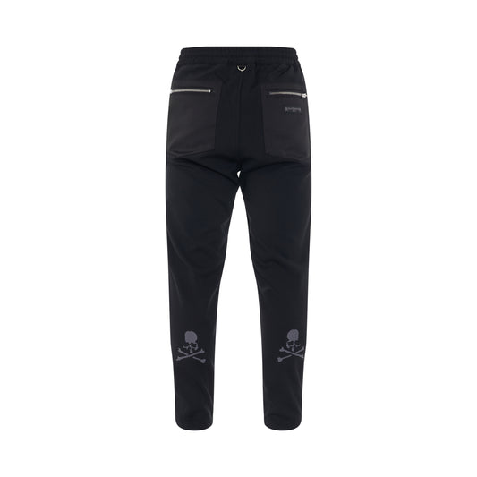 Patch Pocket Track Pants in Black