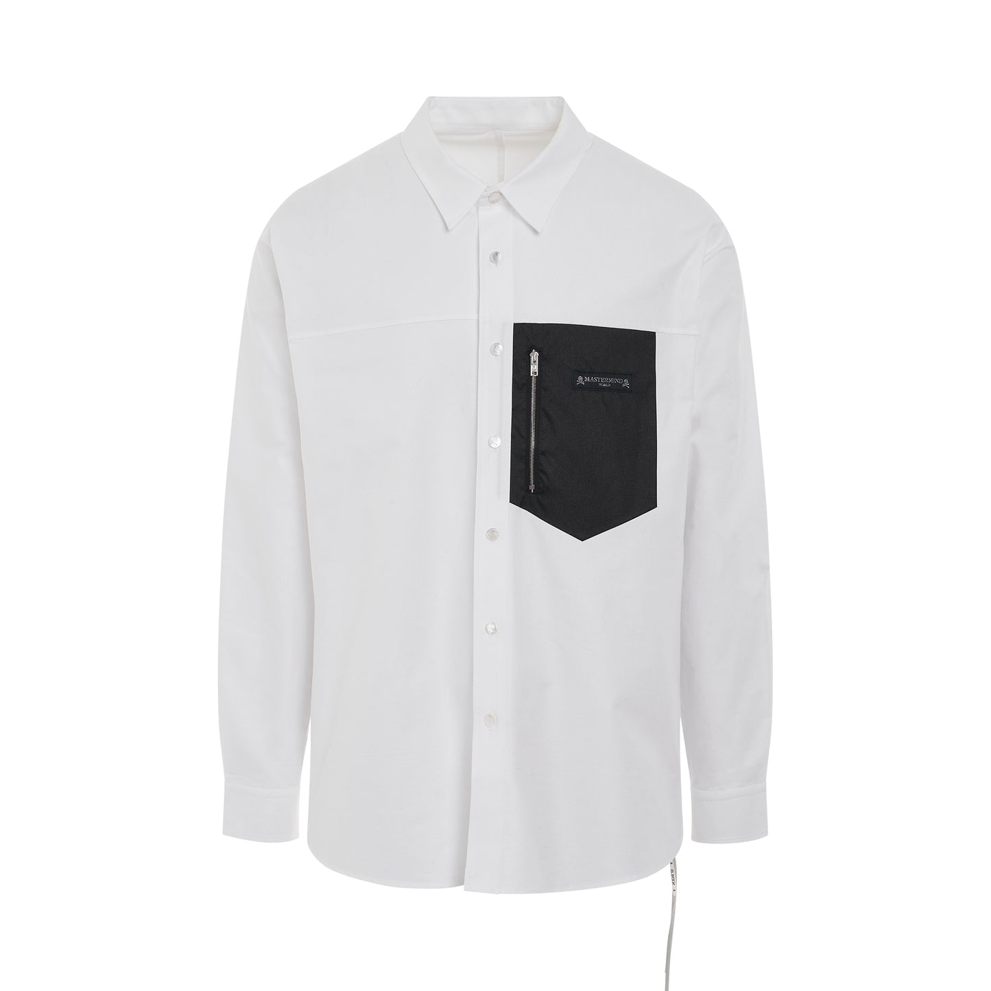 Mountain Oxford Logo Shirt in White