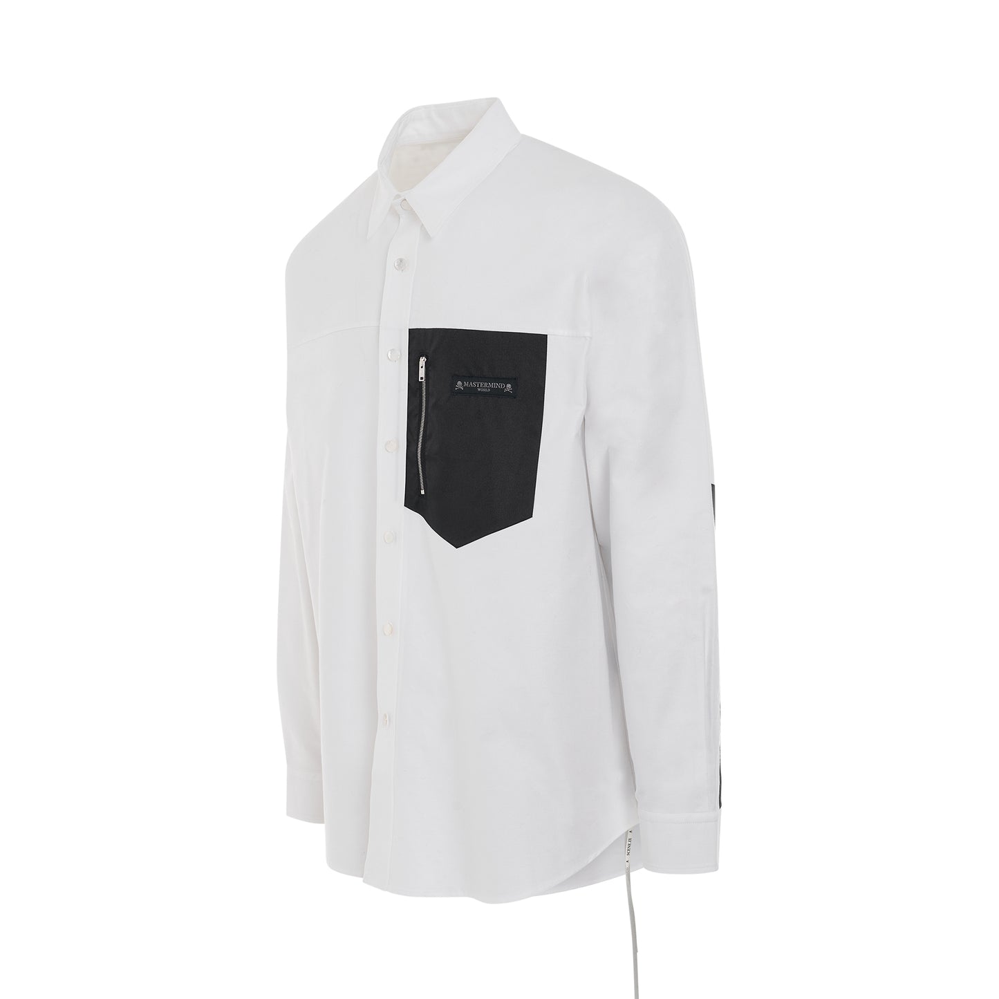 Mountain Oxford Logo Shirt in White