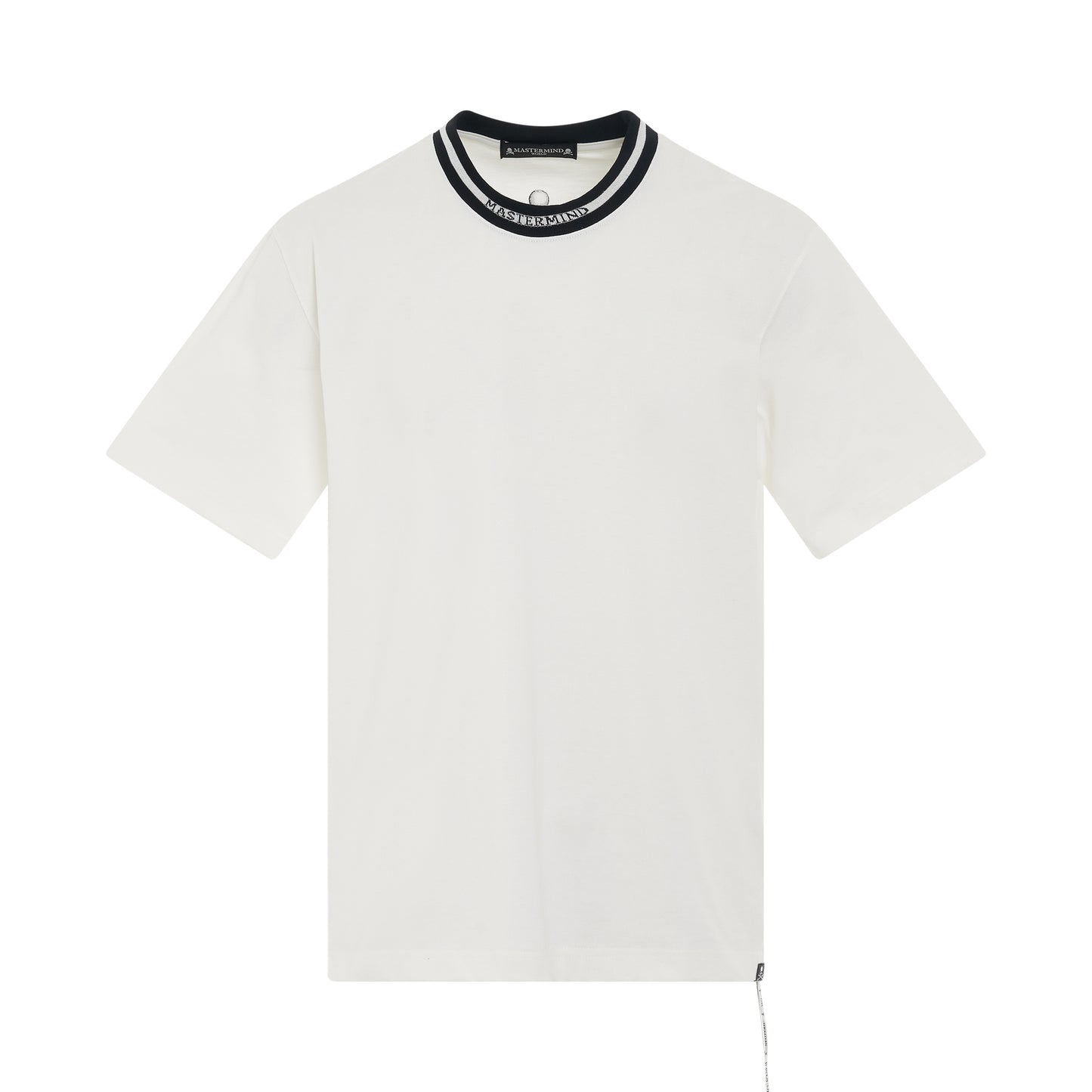 Logo Ribbed T-Shirt in White