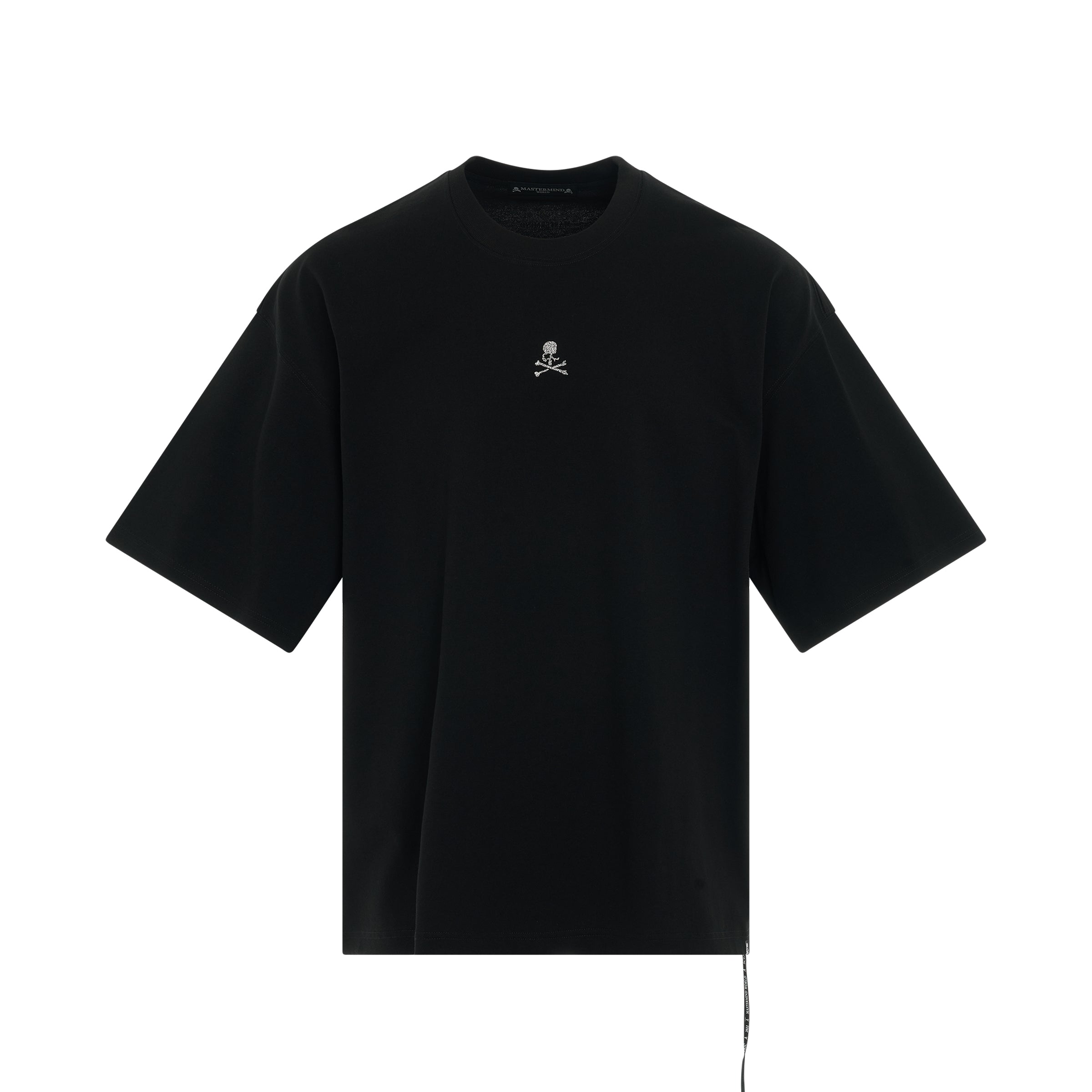 Glassbeads Logo Boxy Fit T-Shirt in Black