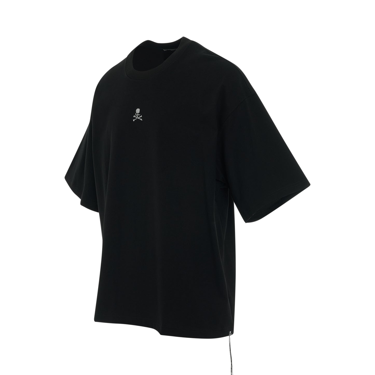 Glassbeads Logo Boxy Fit T-Shirt in Black