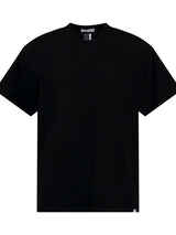ブラックのリブビッグTシャツ