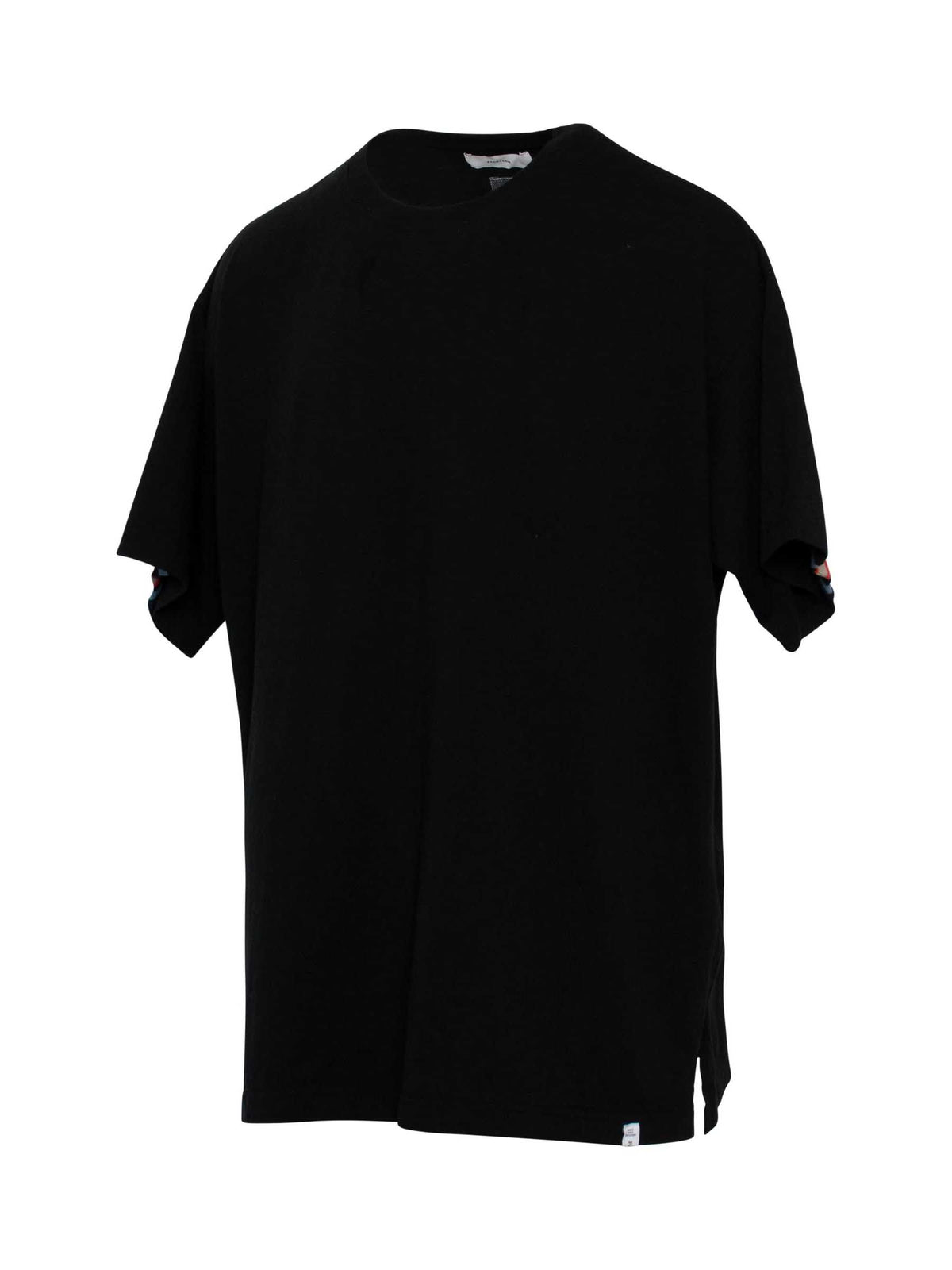 ブラックのリブビッグTシャツ