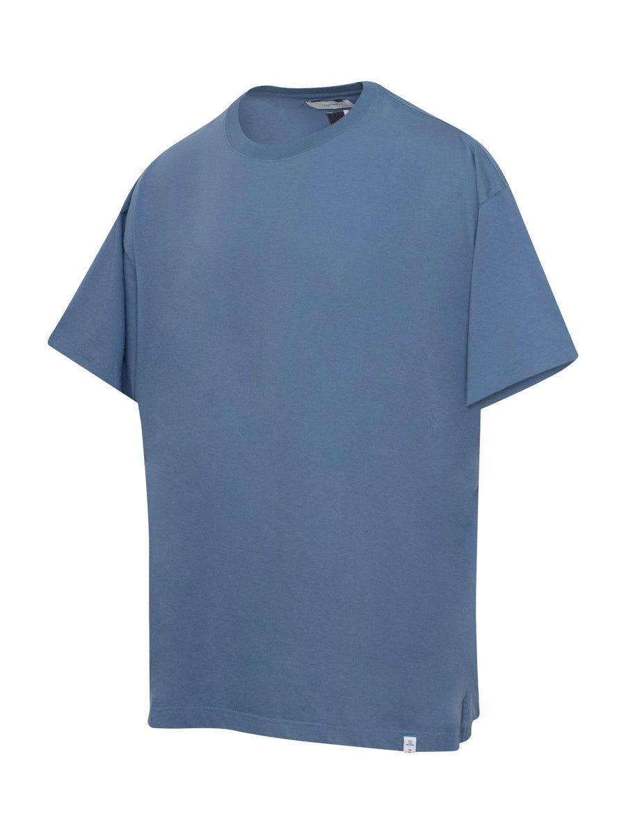 Rib Big T-Shirt in Blue