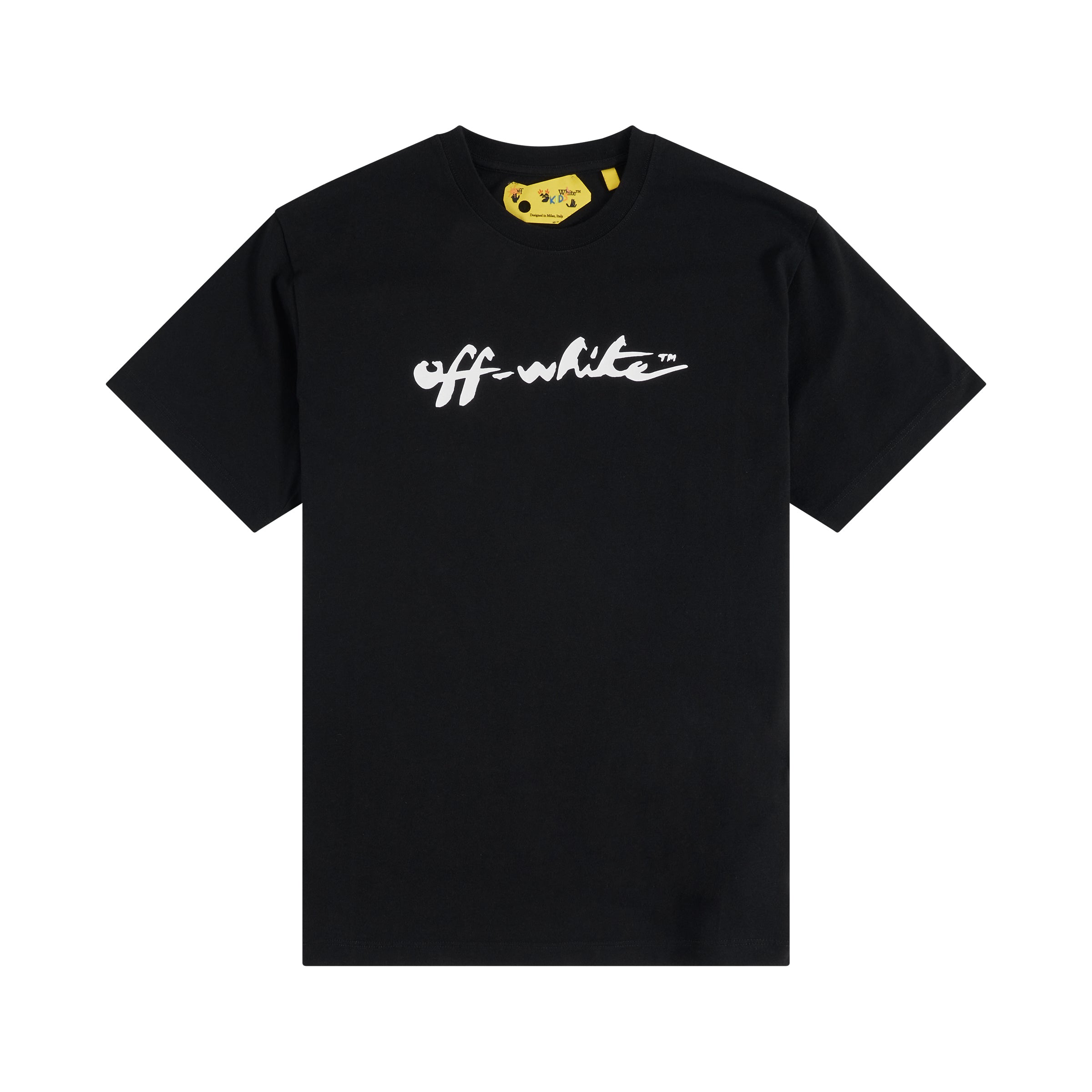 OW Script Short Sleeve T-Shirt in Black/White