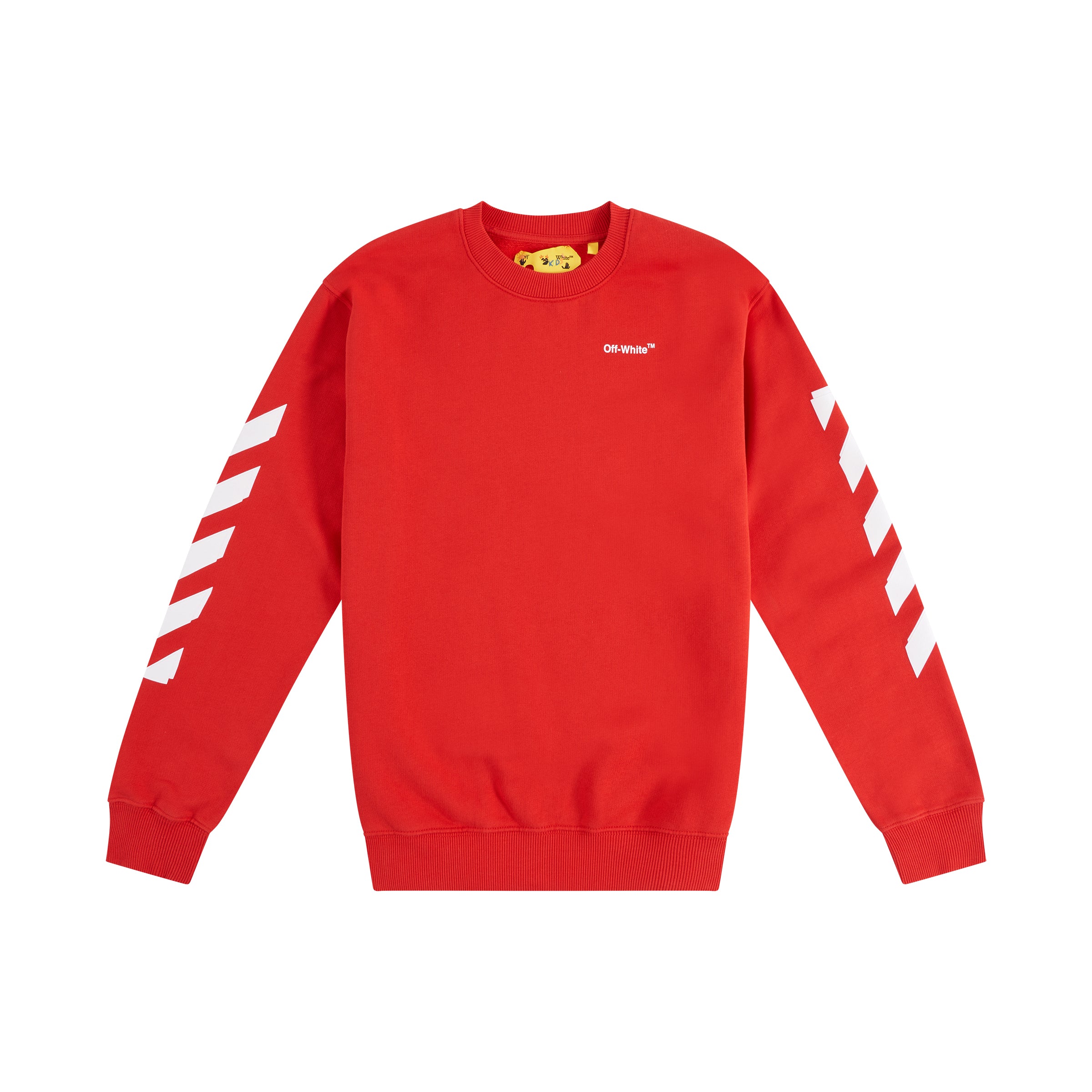 Rubber Arrow Crewneck in Red/White