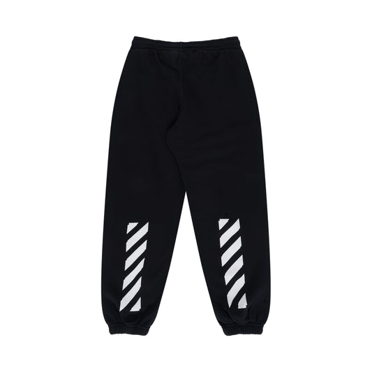 Rubber Arrow Sweat Pant in Black/White