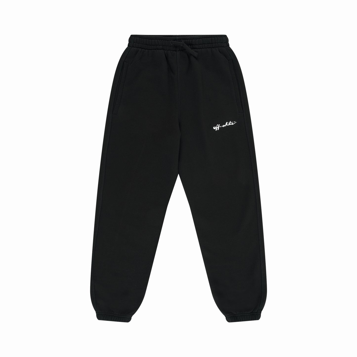 OW Script Sweat Pant in Black/White