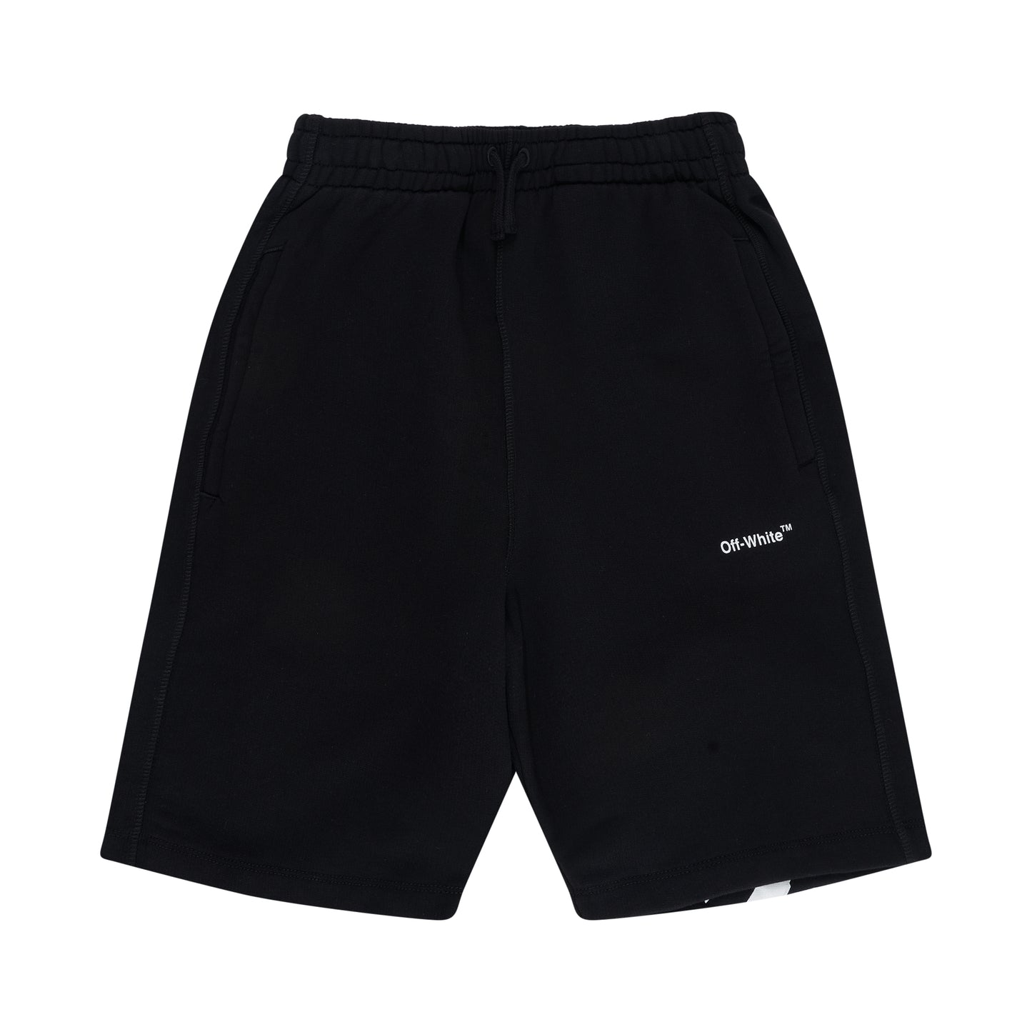 Rubber Arrow Sweat Short in Black/White