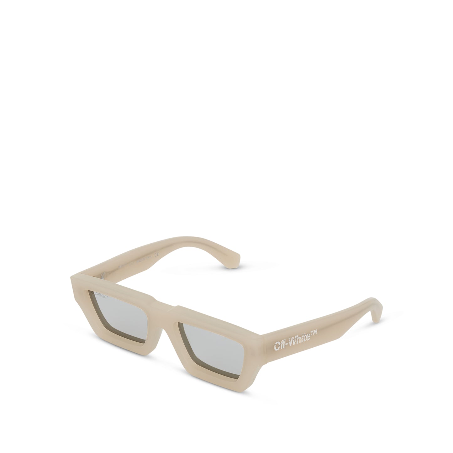 Off-White Manchester Sunglasses - Beige Silver