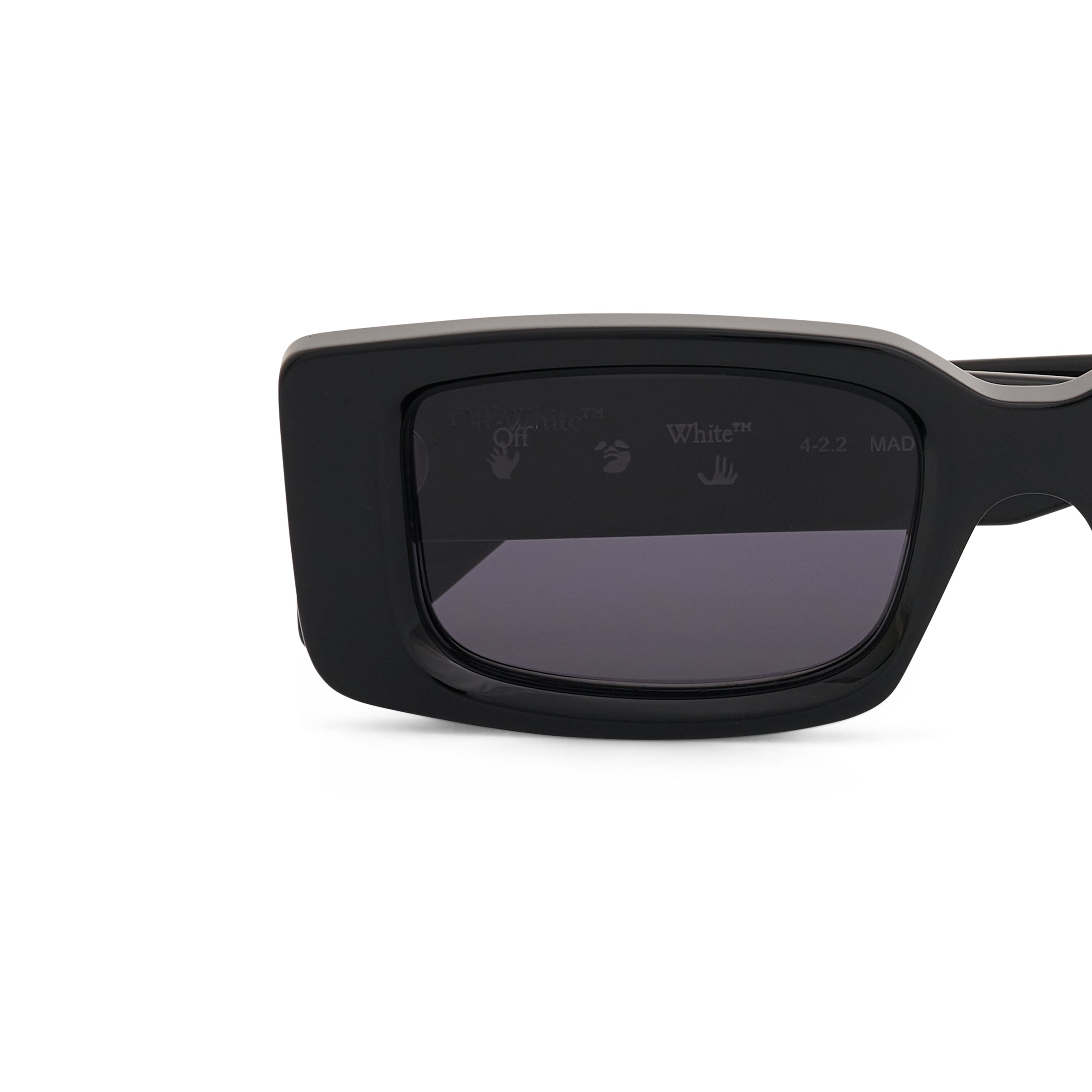 Buy Off-White Arthur Sunglasses 'Black/Dark Grey' - OERI016C99PLA0011007