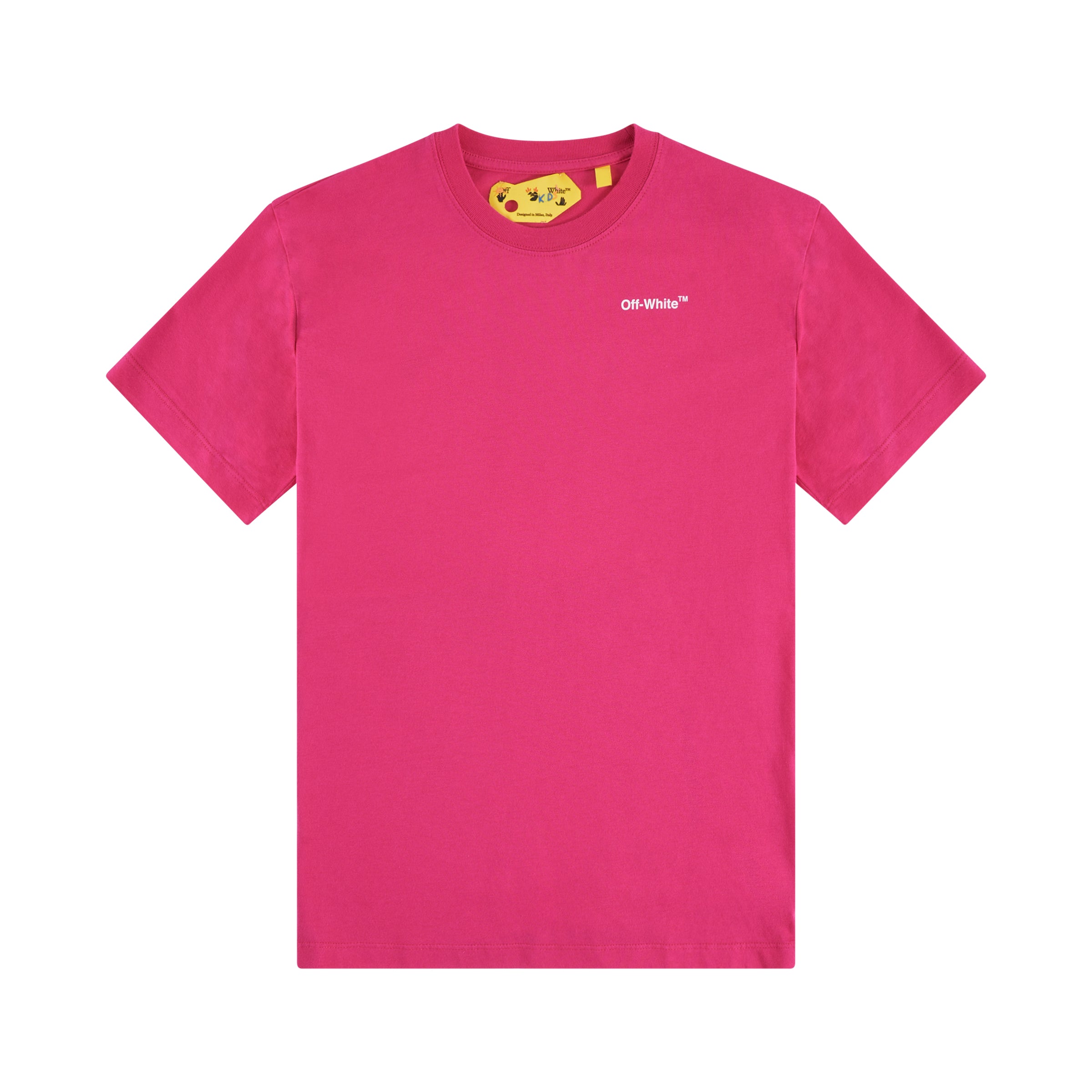 Rubber Arrow S/S T-Shirt in Fuchsia/White