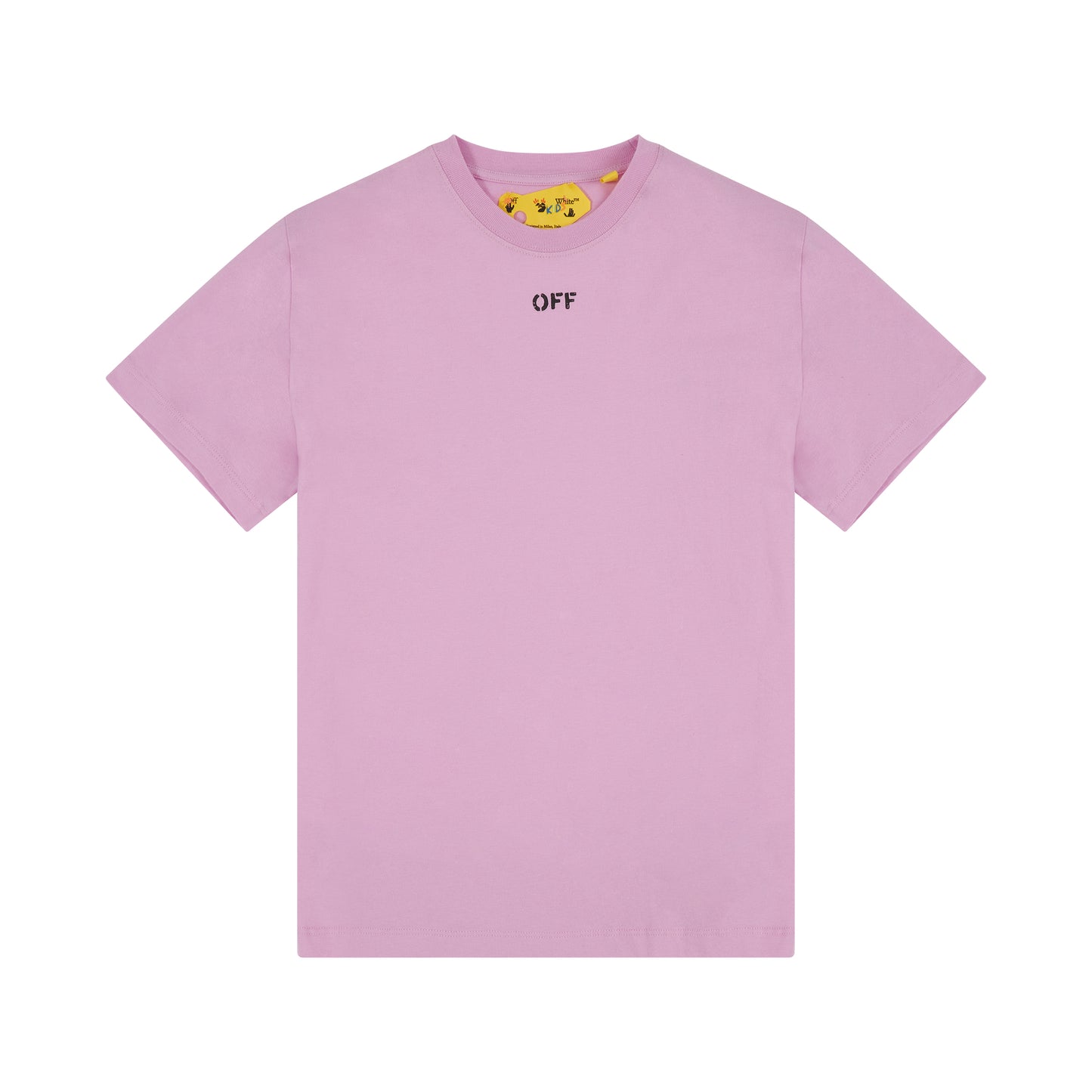 Off Stamp S/S T-Shirt in Pink/Black