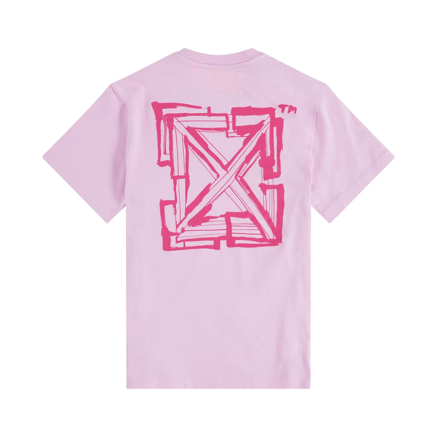 OW Script Short Sleeve T-Shirt in Pink/Fuchsia