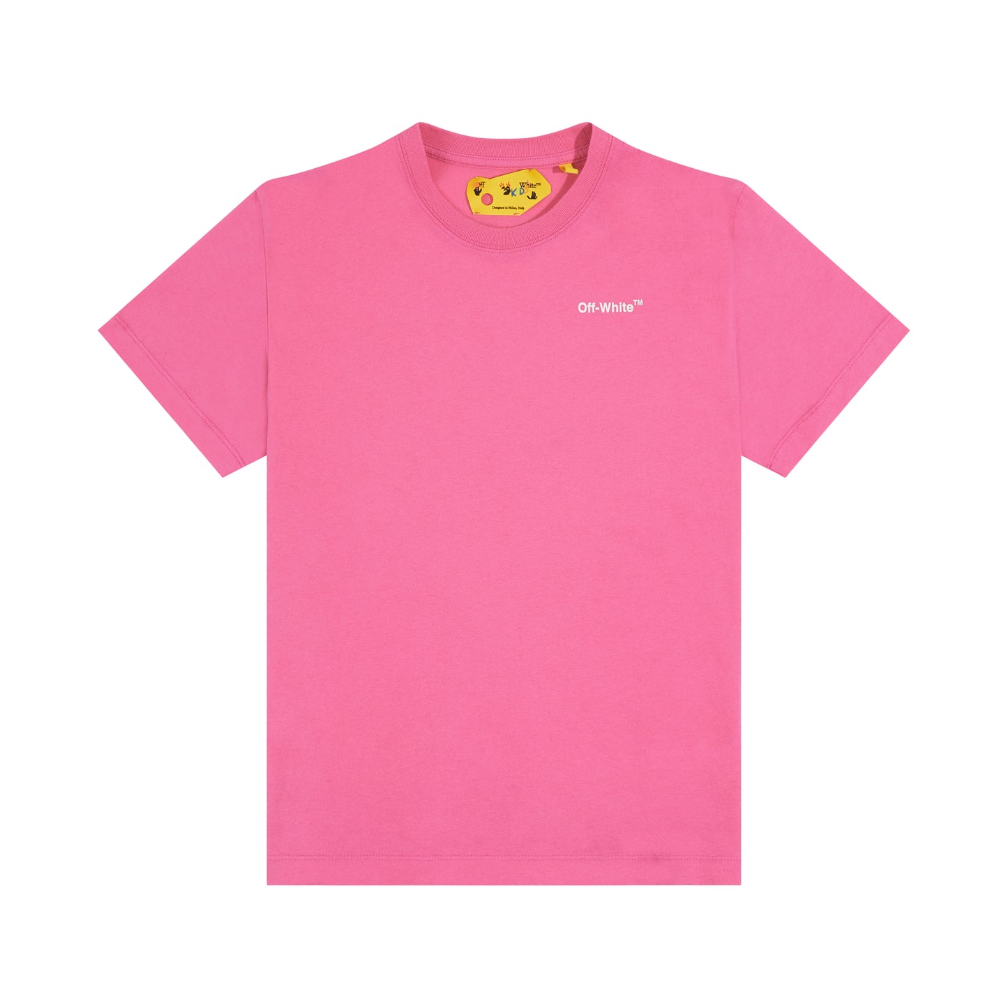 Rubber Arrow Short Sleeve T-Shirt in Fuchsia/White