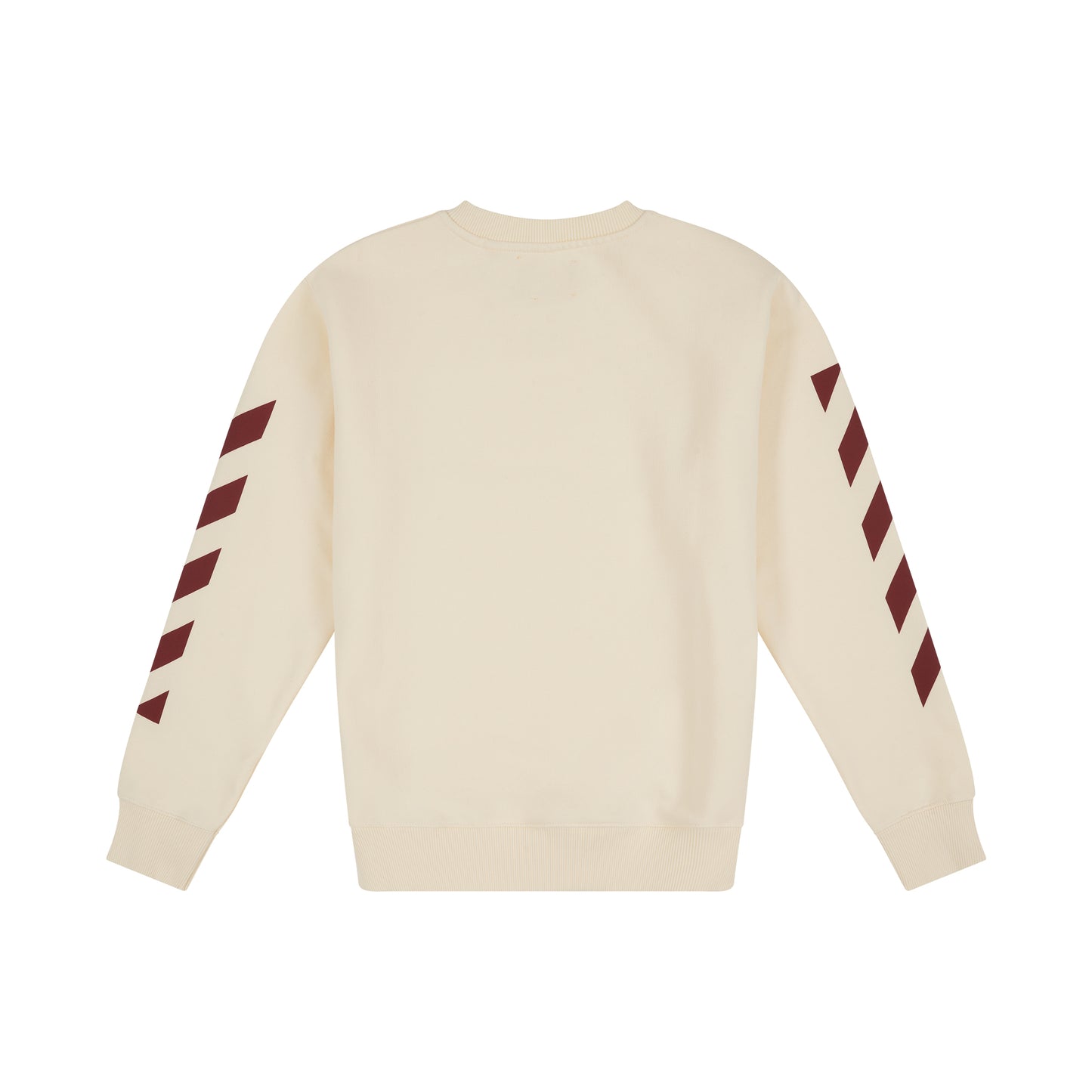 Off Stamp Crewneck in Off White/Burgundy