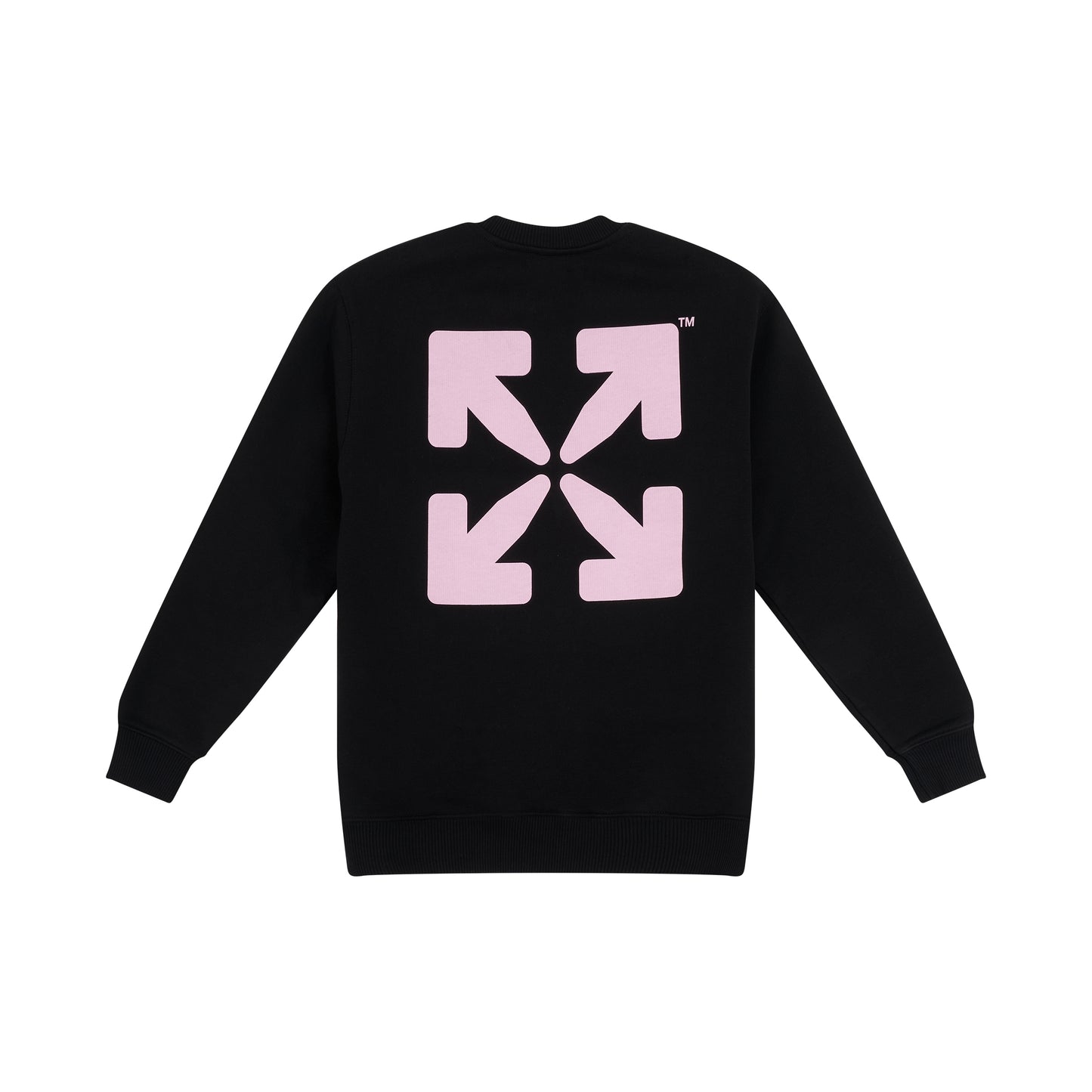 Off Rounded Sweatshirt in Black/Pink