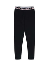 Logo Band Leggings in Black