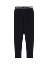 Logo Band Legging in Black