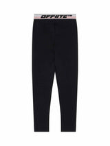 Logo Band Legging in Black