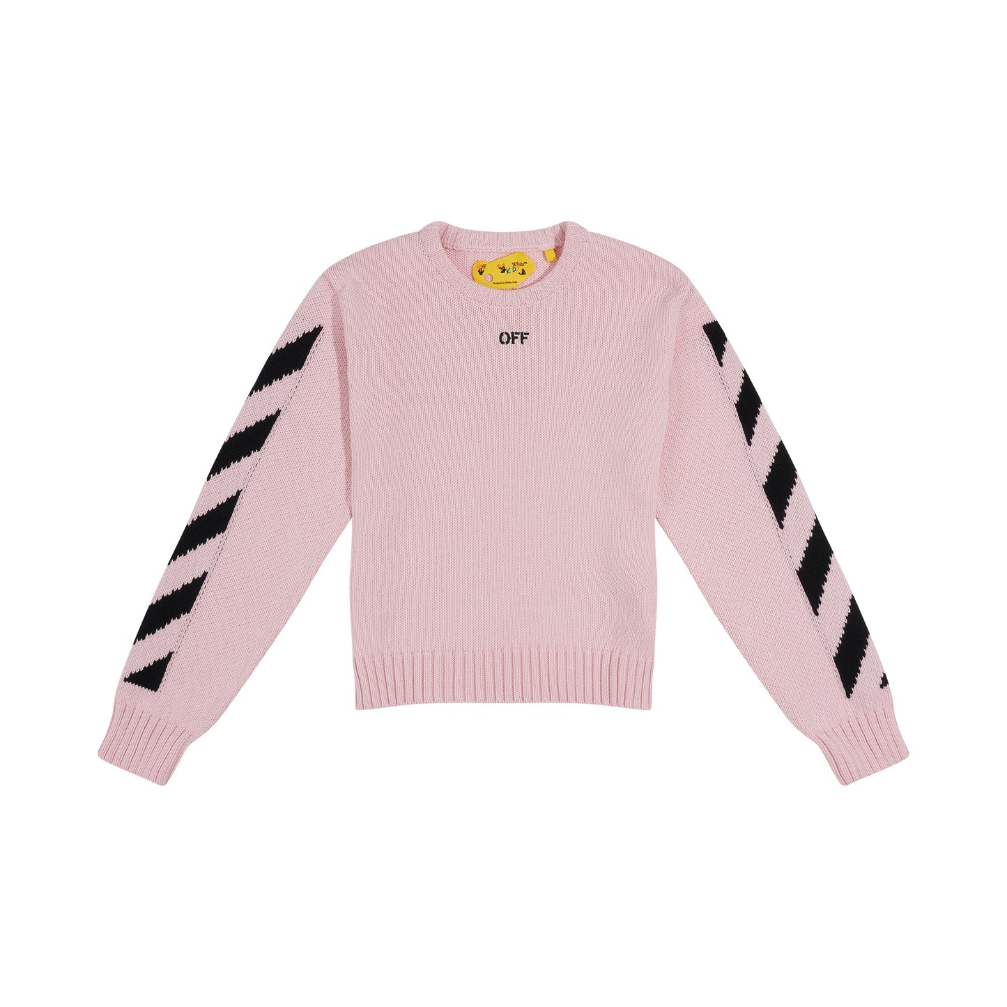 Off Stamp Sweater in Pink/Black