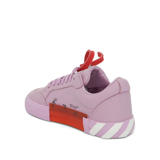 Vulcanized Lace Up Sneaker in Pink/White