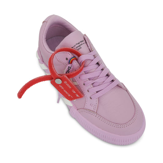 Vulcanized Lace Up Sneaker in Pink/White