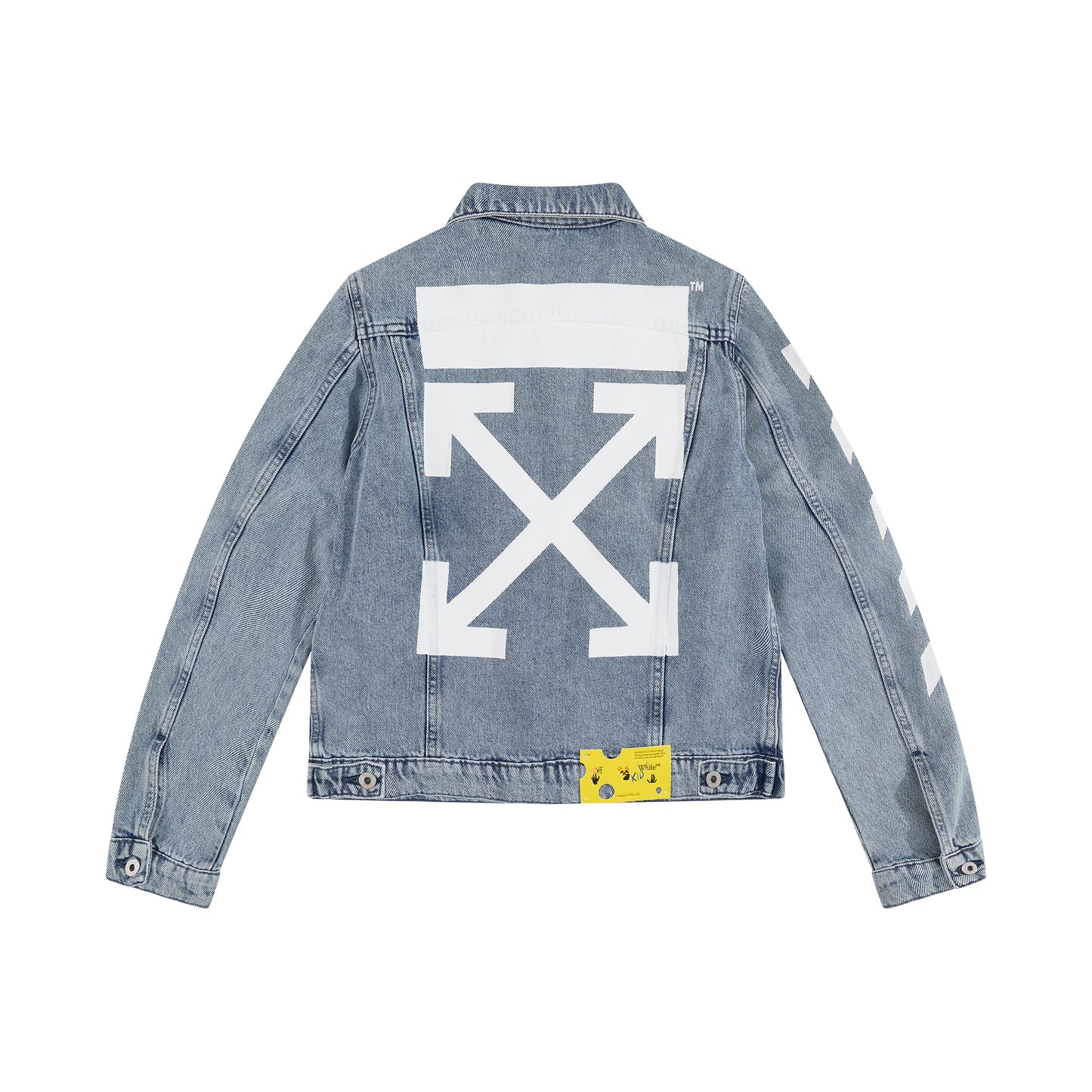 Rubber Arrow Denim Jacket in Light Blue