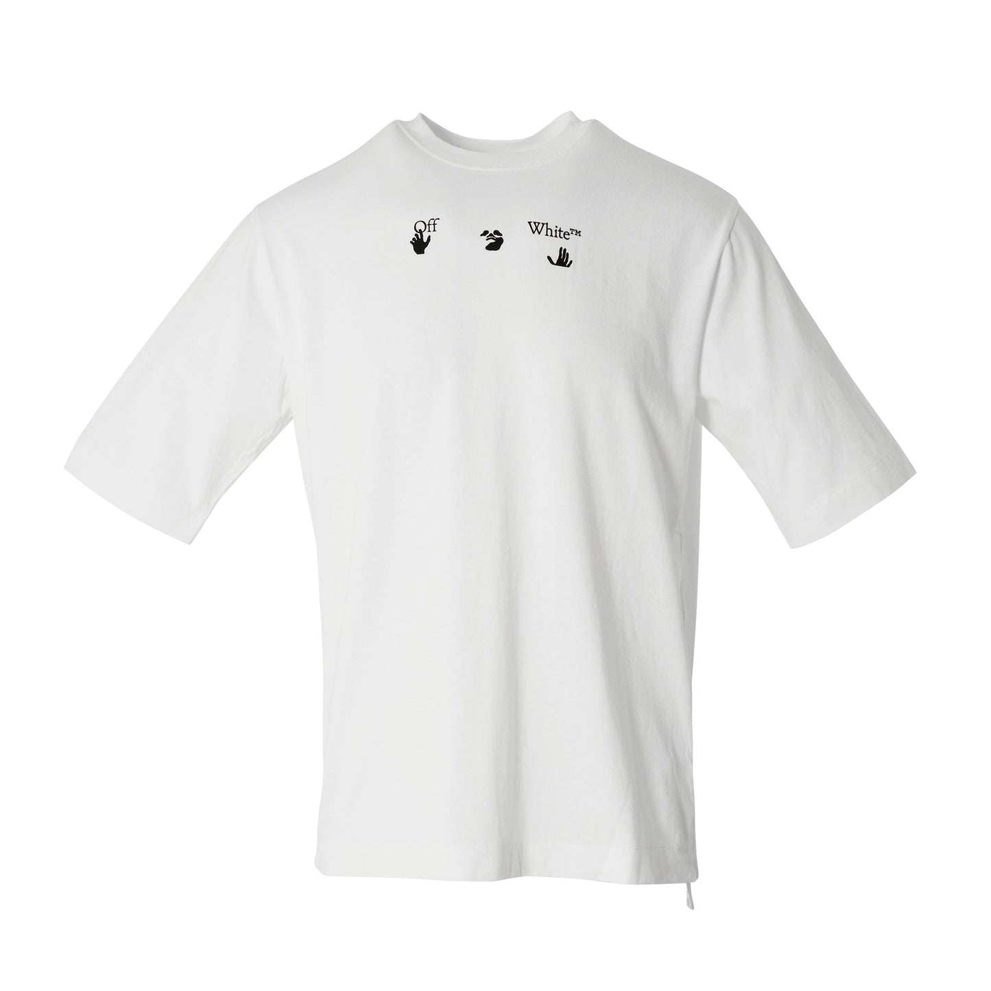 Paint Splatter Arrow Skate Fit T-Shirt in White
