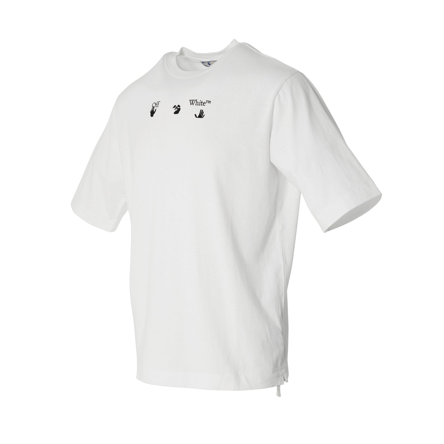Paint Splatter Arrow Skate Fit T-Shirt in White