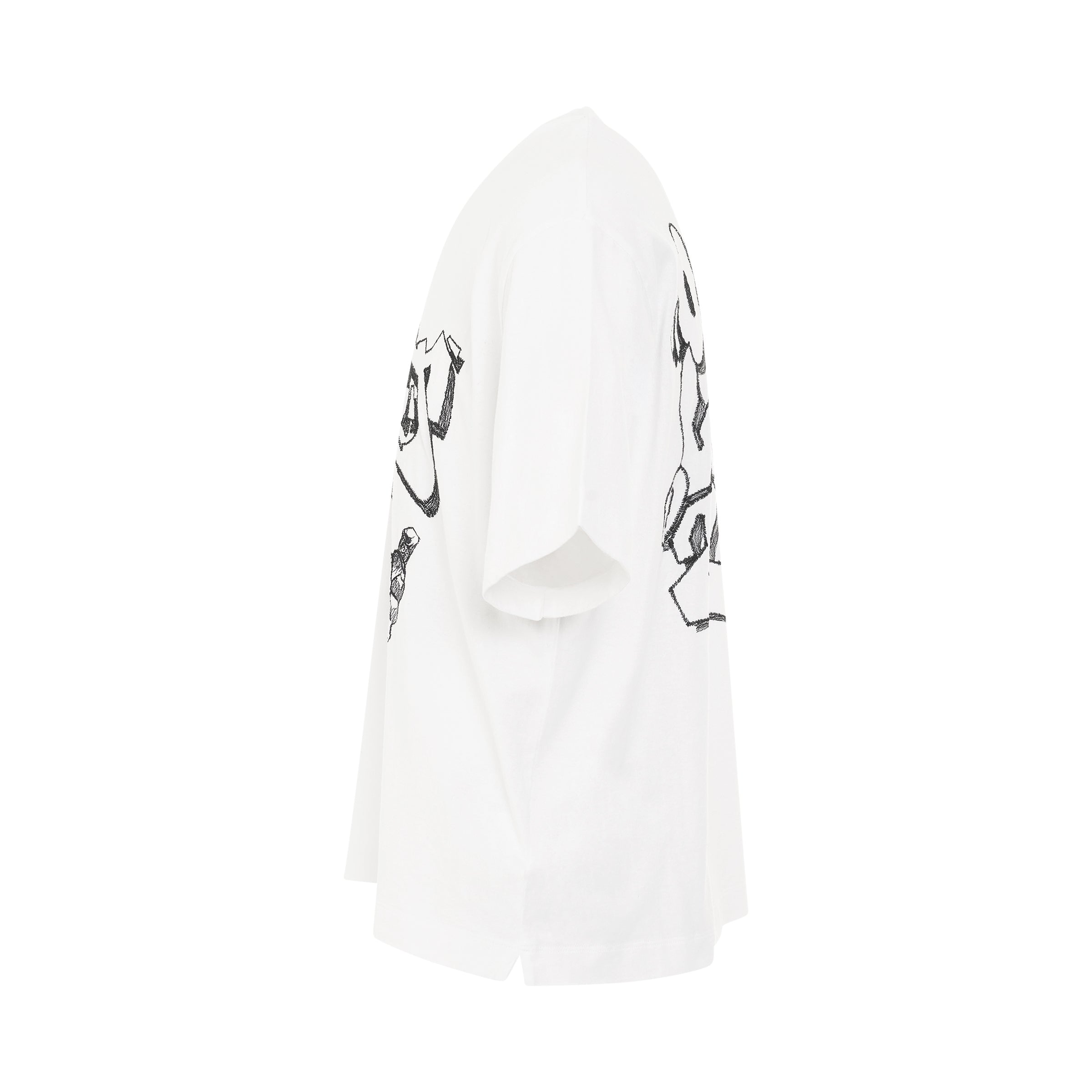 OFF-WHITE Graffiti Freestyle Oversize Skate T-Shirt in White/Black – MARAIS