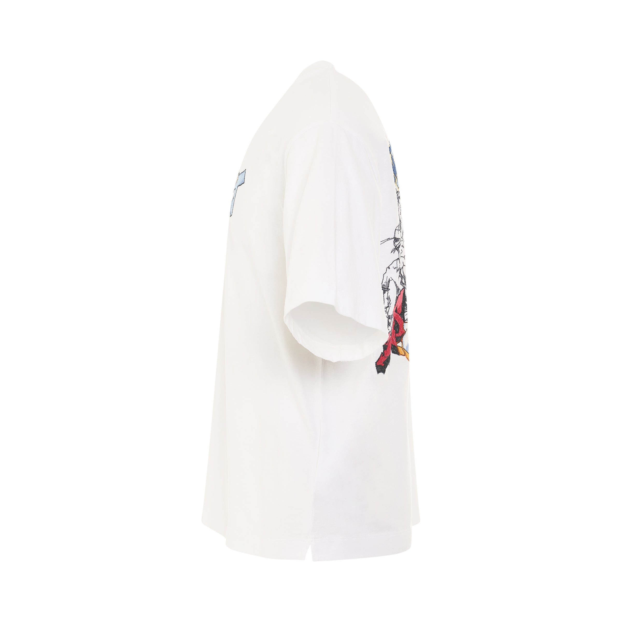 OFF-WHITE Graffiti Freestyle Oversize Skate T-Shirt in White/Black – MARAIS