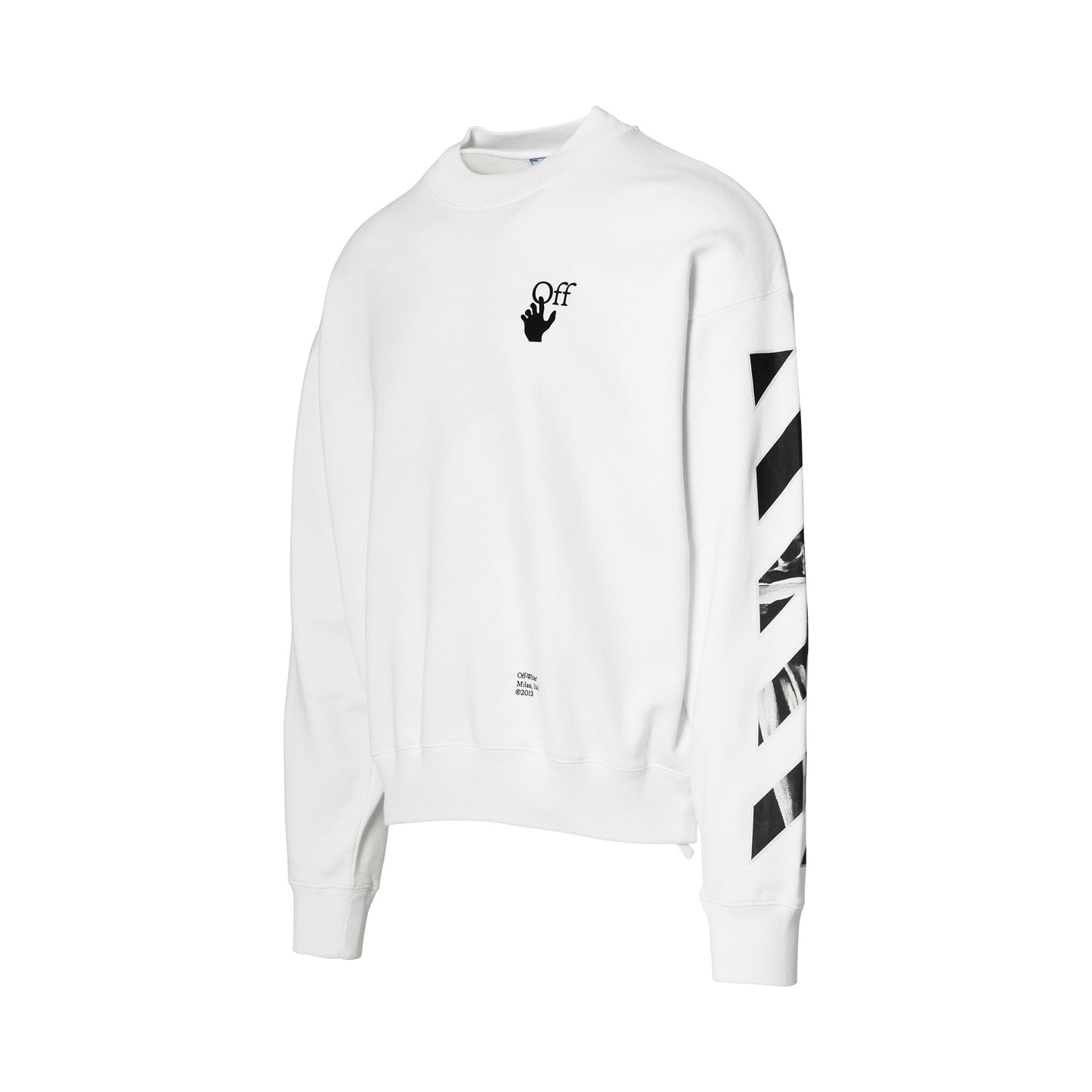 Caravaggio Arrow Skate Fit Sweatshirt in White
