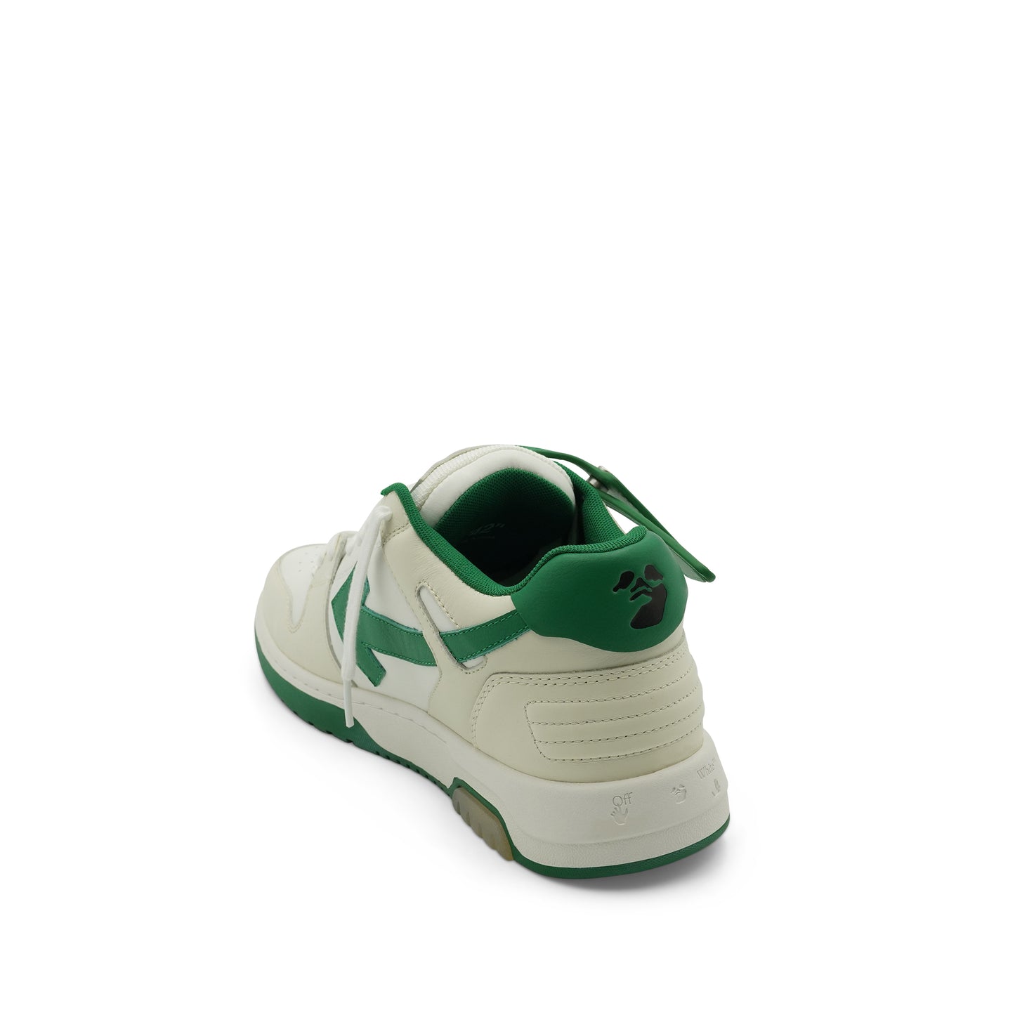 Out Of Office Calf Leather Sneaker in Pristine/Green