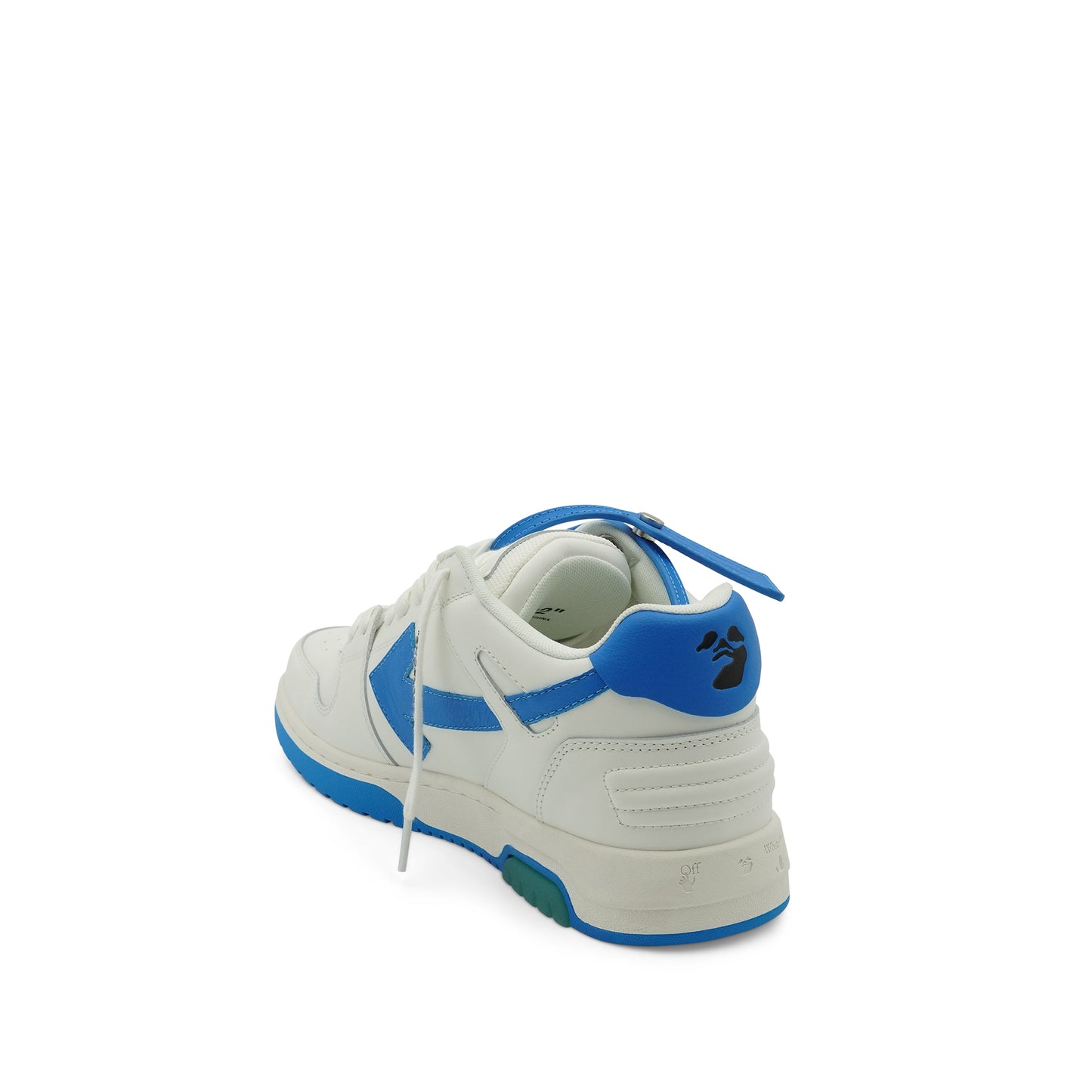 Out Of Office Calf Leather Sneaker in White/Blue