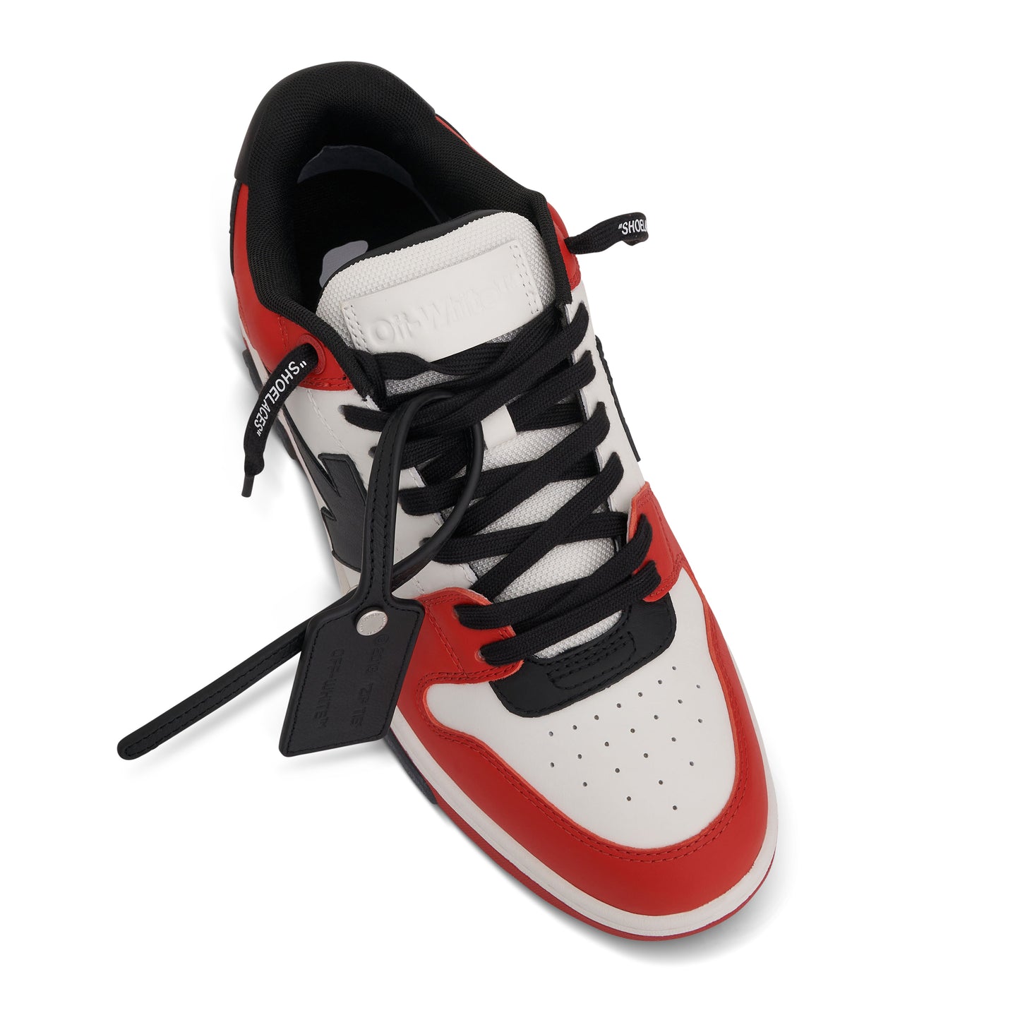 Out Of Office Leather Sneaker in Red/Black