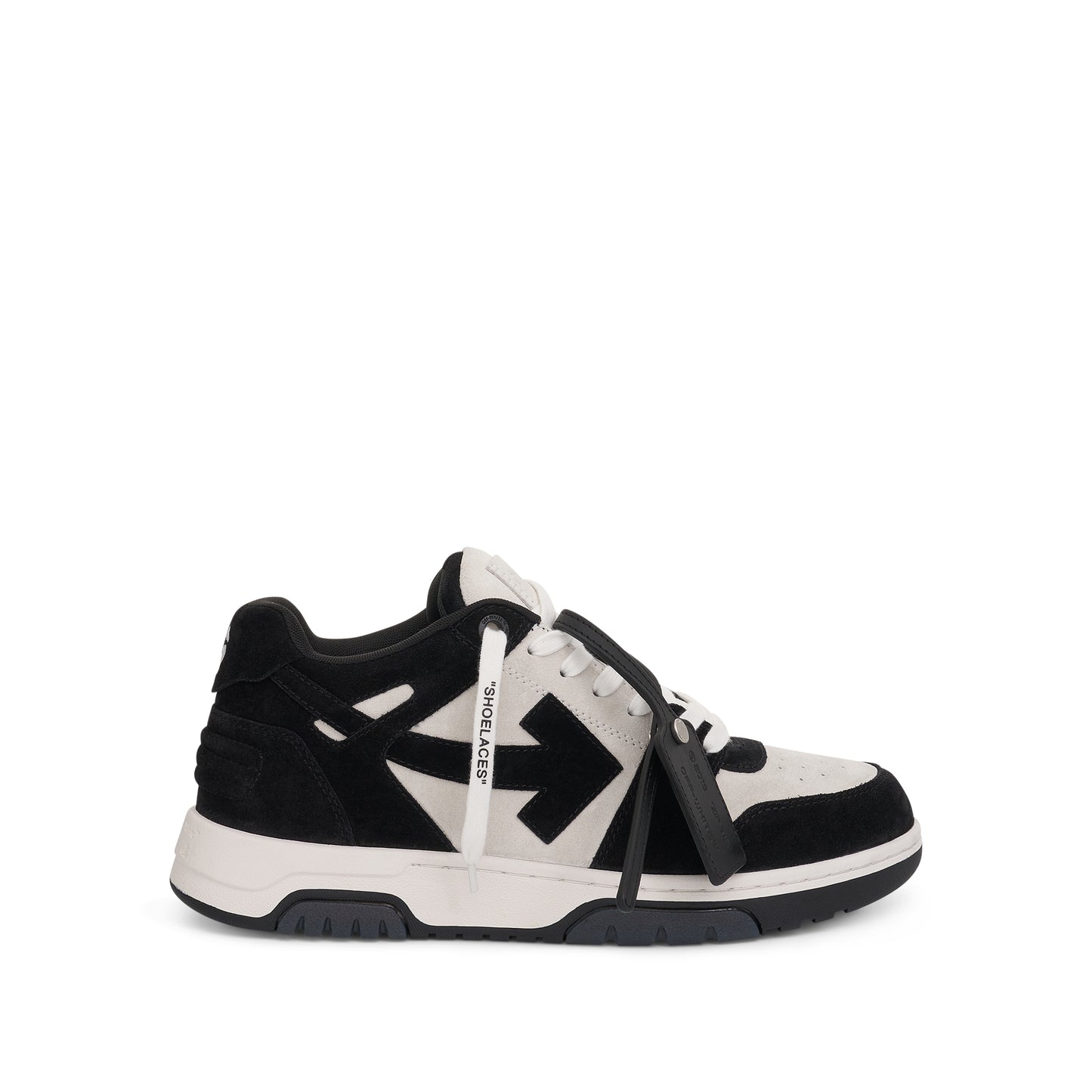 Out Of Office Suede Sneaker in White/Black