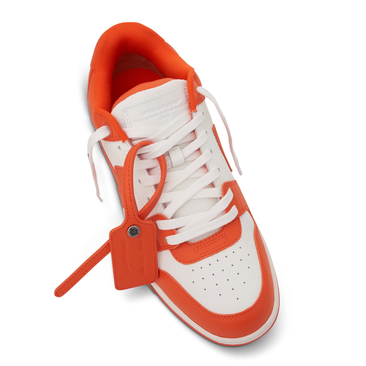 Out Of Office Sneakers in White & Orange