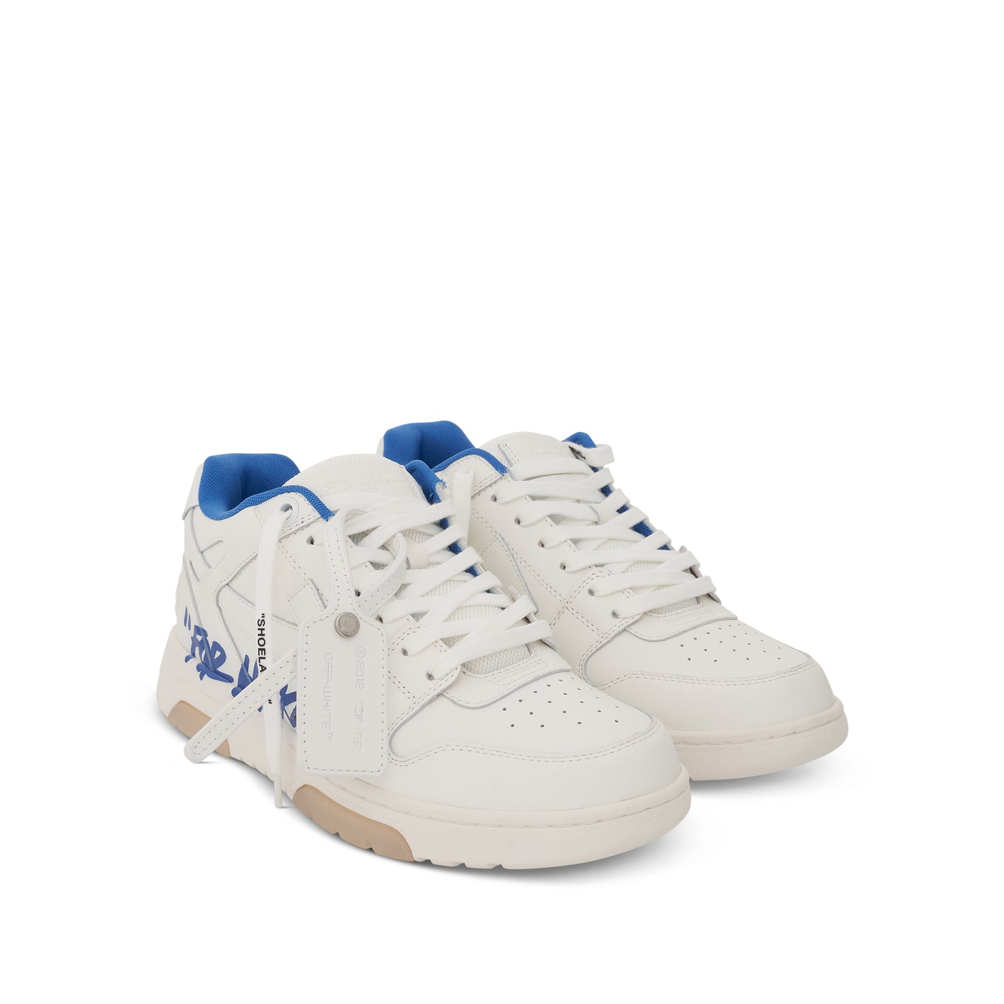 Out Of Office "For Walking" Sneakers in White & Blue