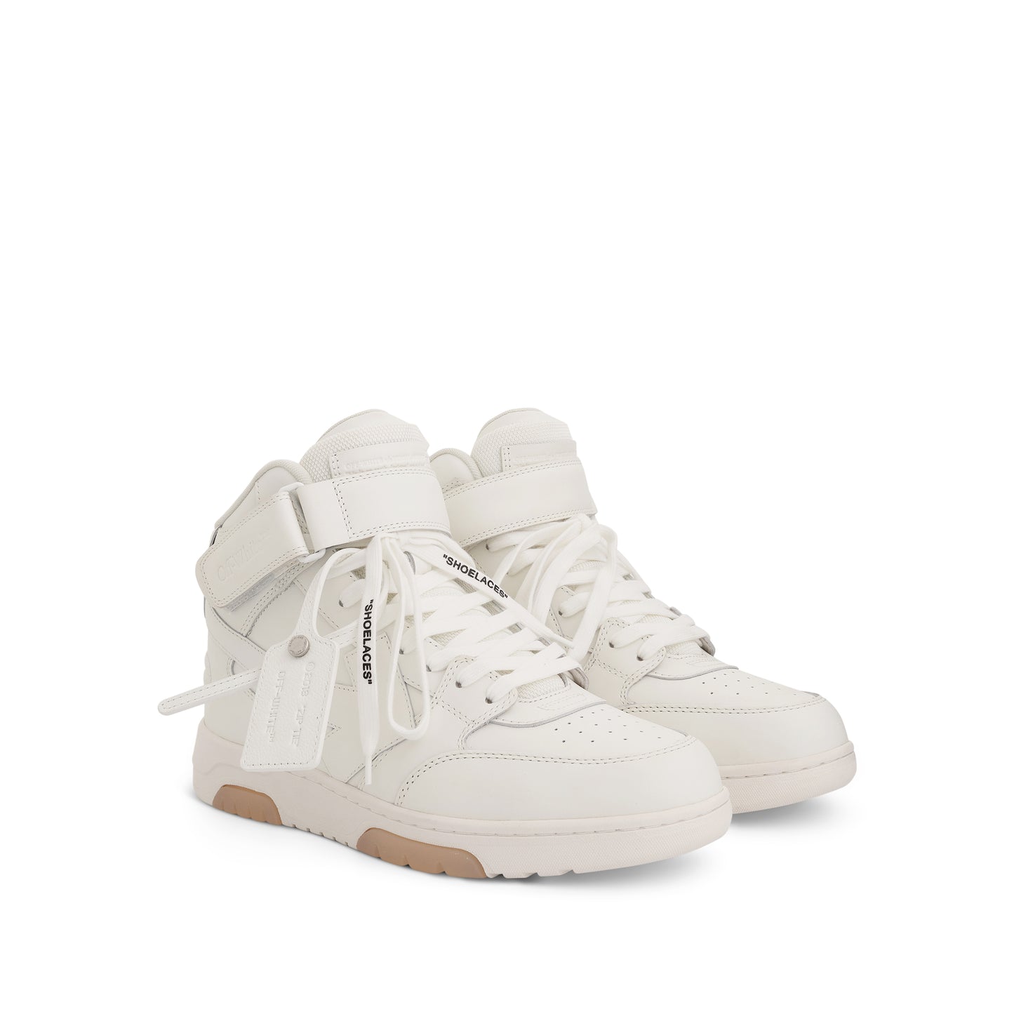 Out Of Office Mid Top Leather Sneaker in White