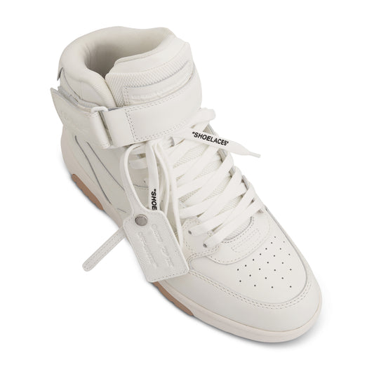 Out Of Office Mid Top Leather Sneaker in White