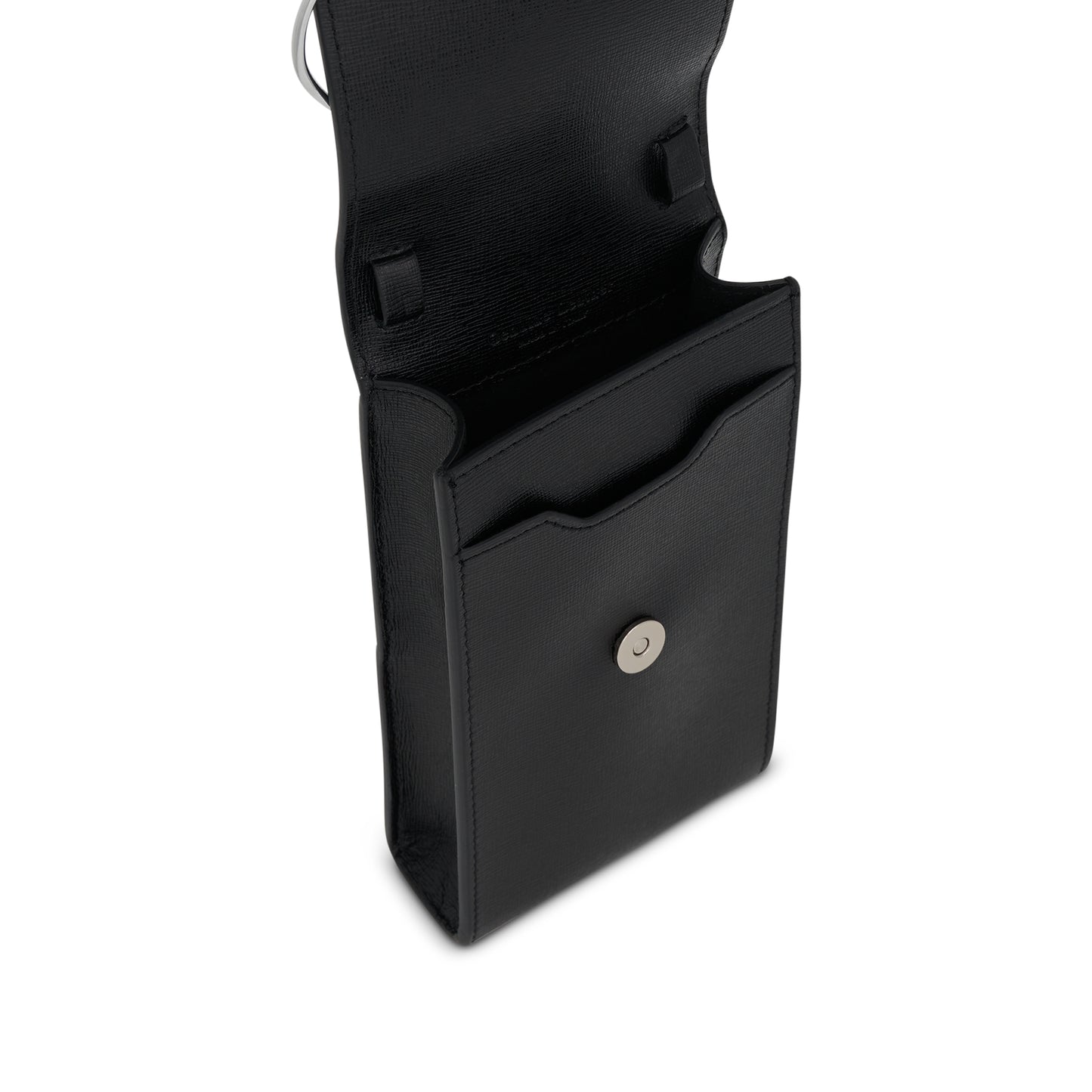 3D Diagonal Saff Neck Phone Holder in Black
