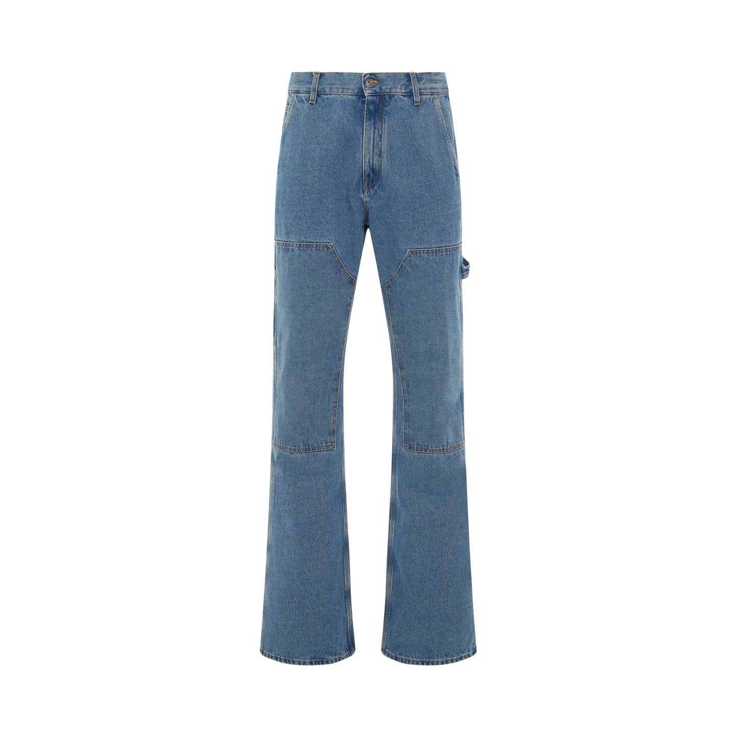 Buy Off-White Flare Carpenter Jeans 'Medium Blue' - OMYA161F22DEN0014900