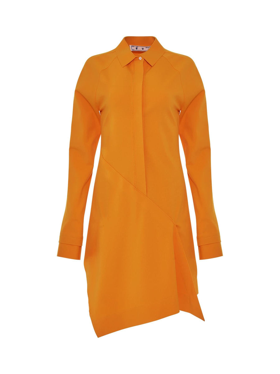 Jer Short Panel Shirt Dress in Orange